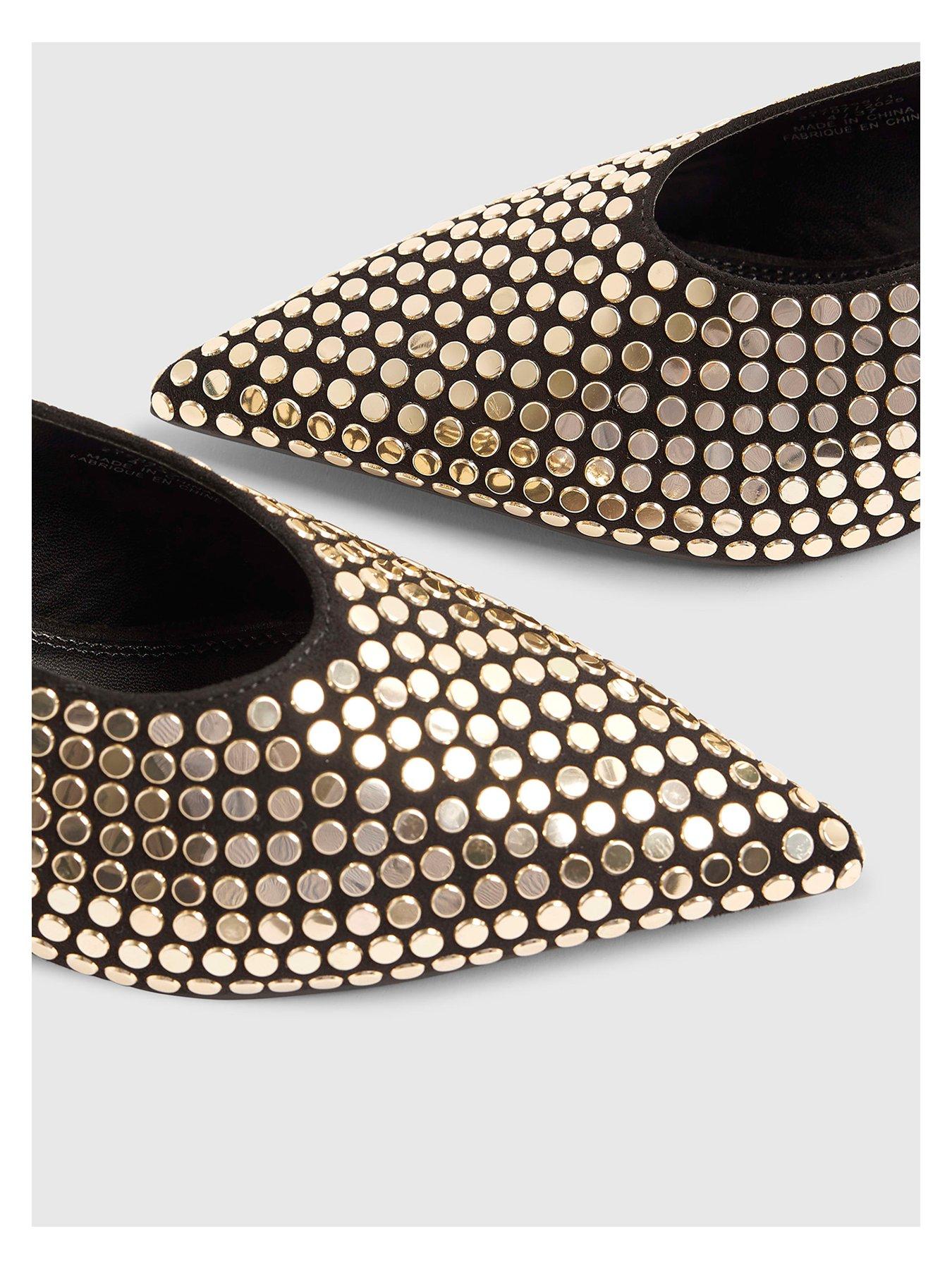  image of river-island-studded-court-heels-black