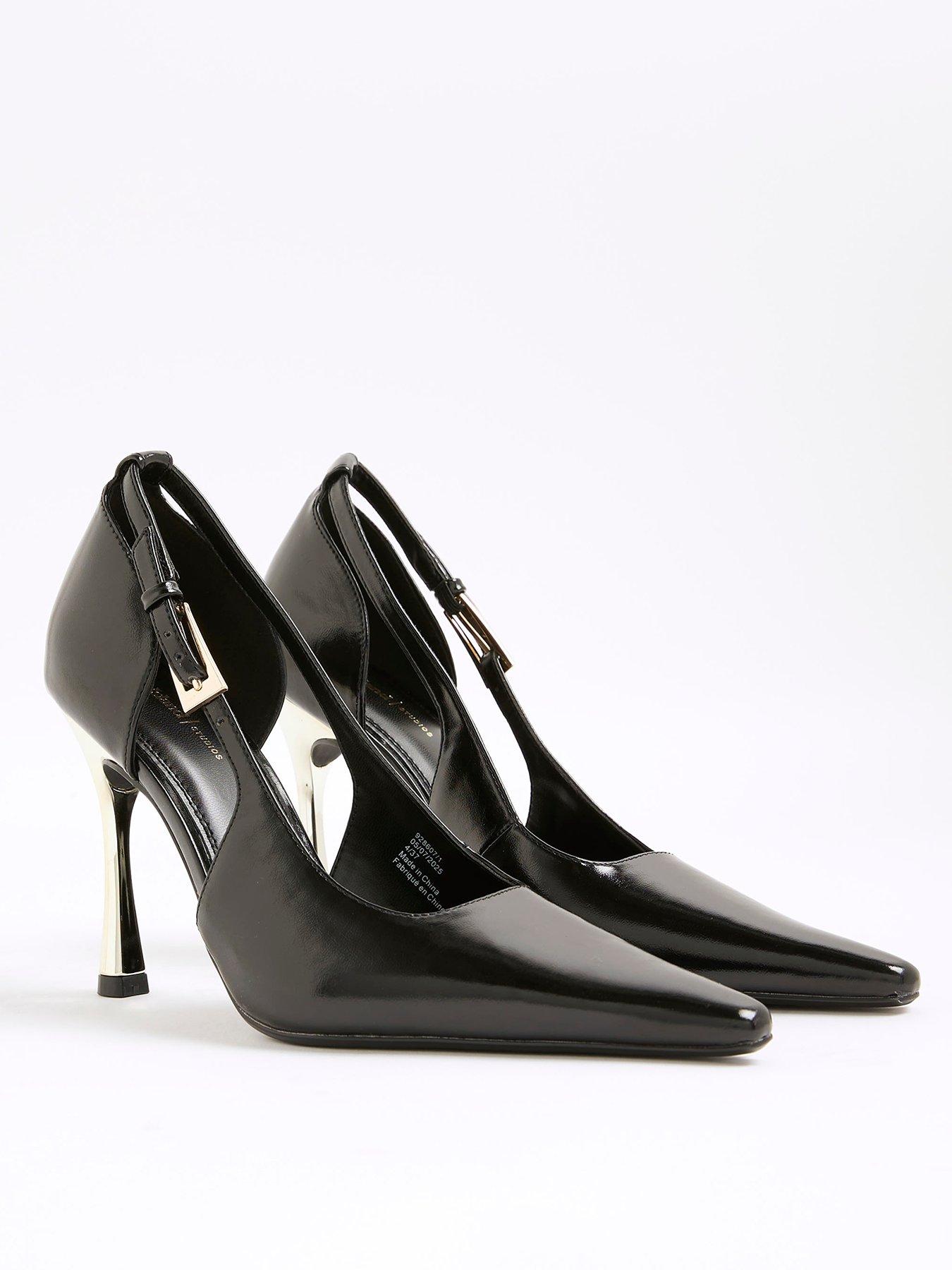  image of river-island-wide-full-court-gold-metal-wide-black