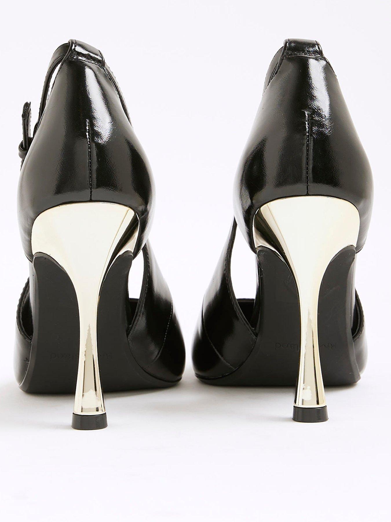  image of river-island-wide-full-court-gold-metal-wide-black