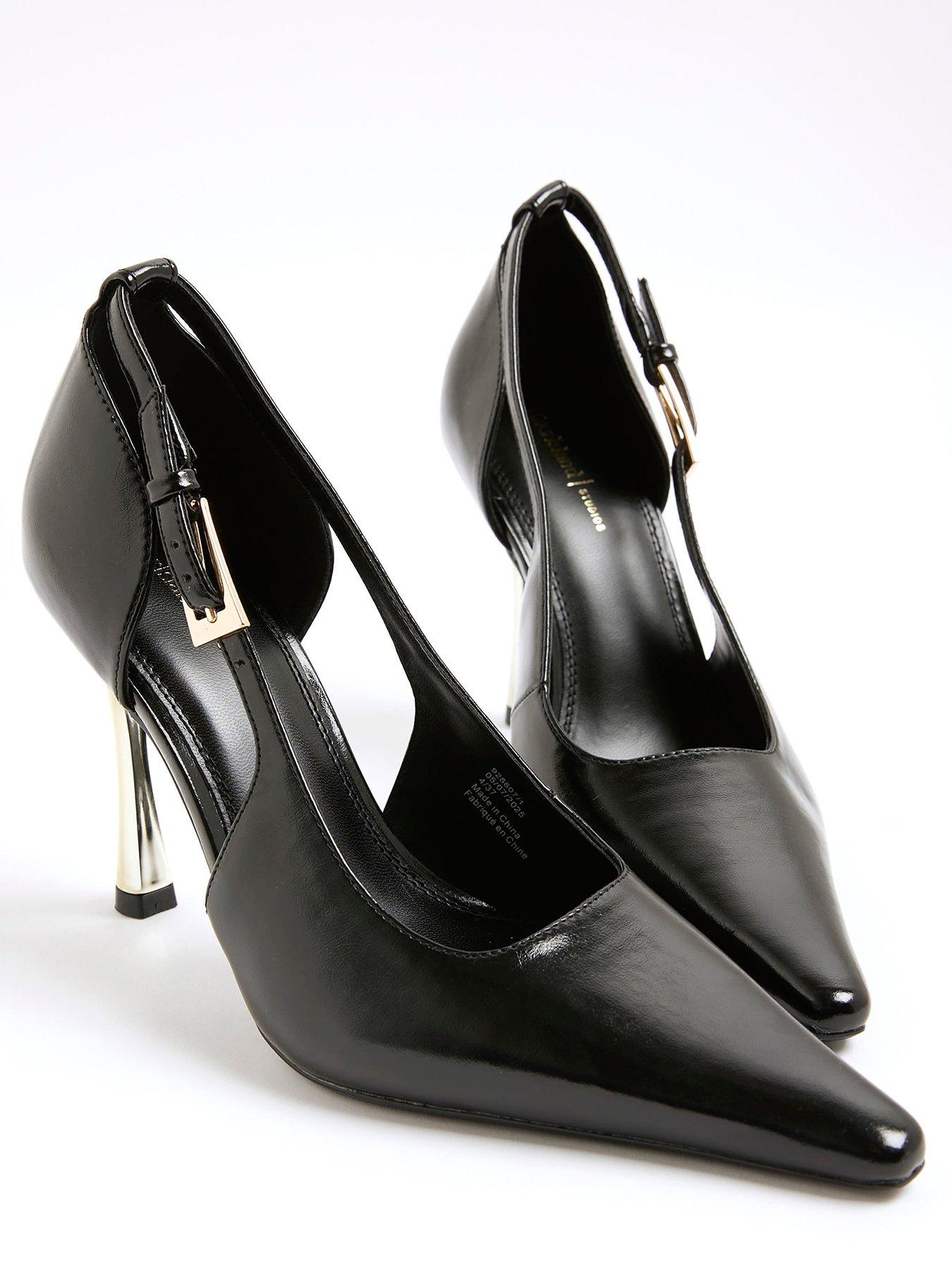  image of river-island-wide-full-court-gold-metal-wide-black