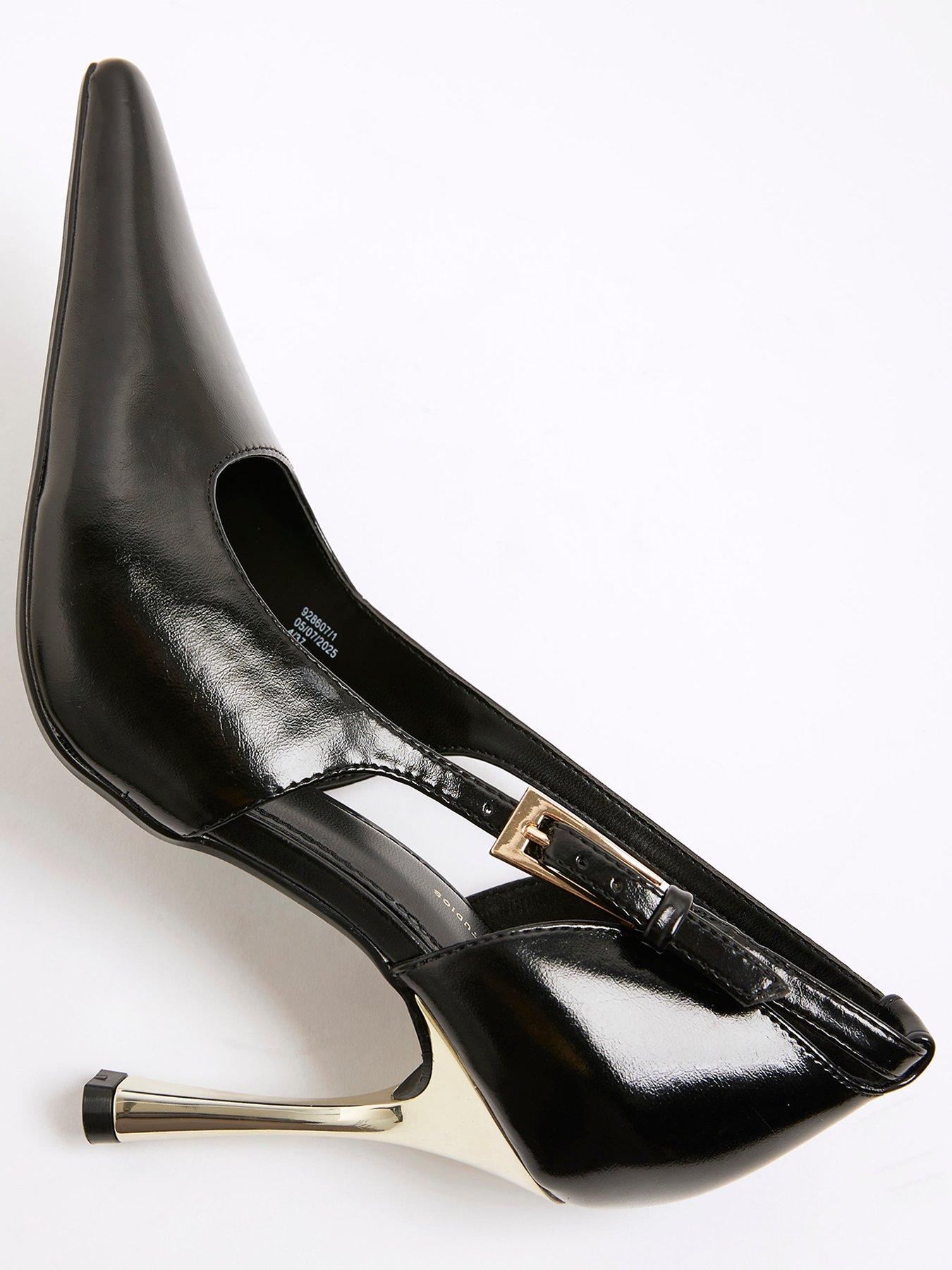  image of river-island-wide-full-court-gold-metal-wide-black