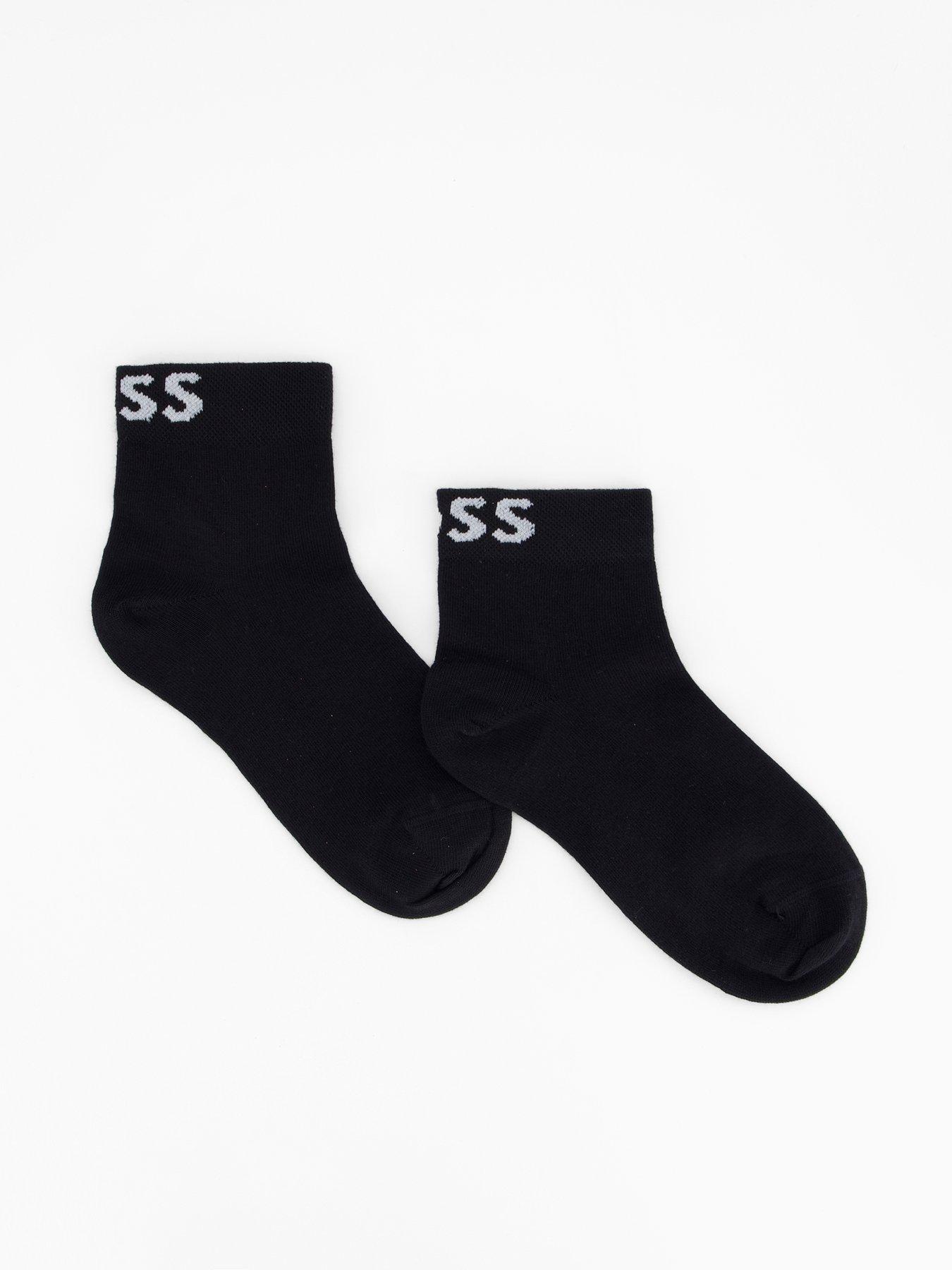  image of boss-2-pack-logo-socks-black