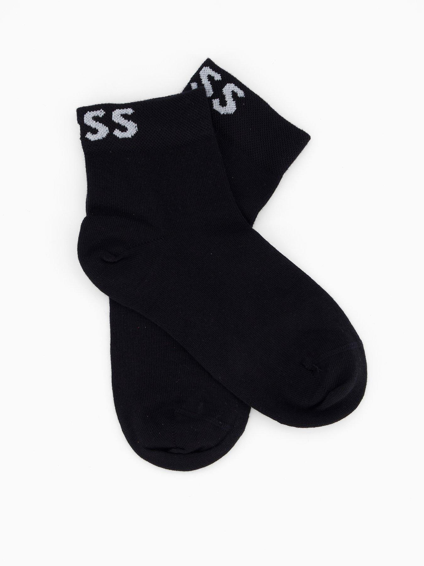  image of boss-2-pack-logo-socks-black