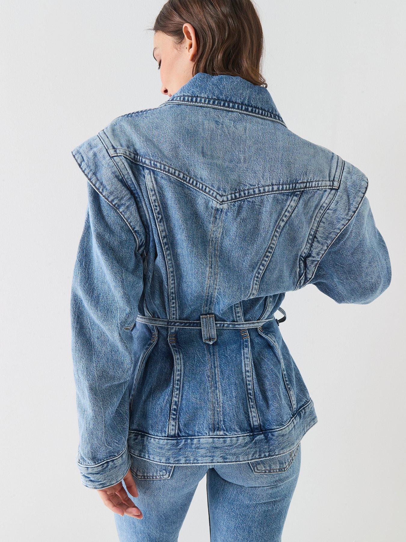 Image 2 of 6 of BOSS Denim Cinched Jacket - Blue