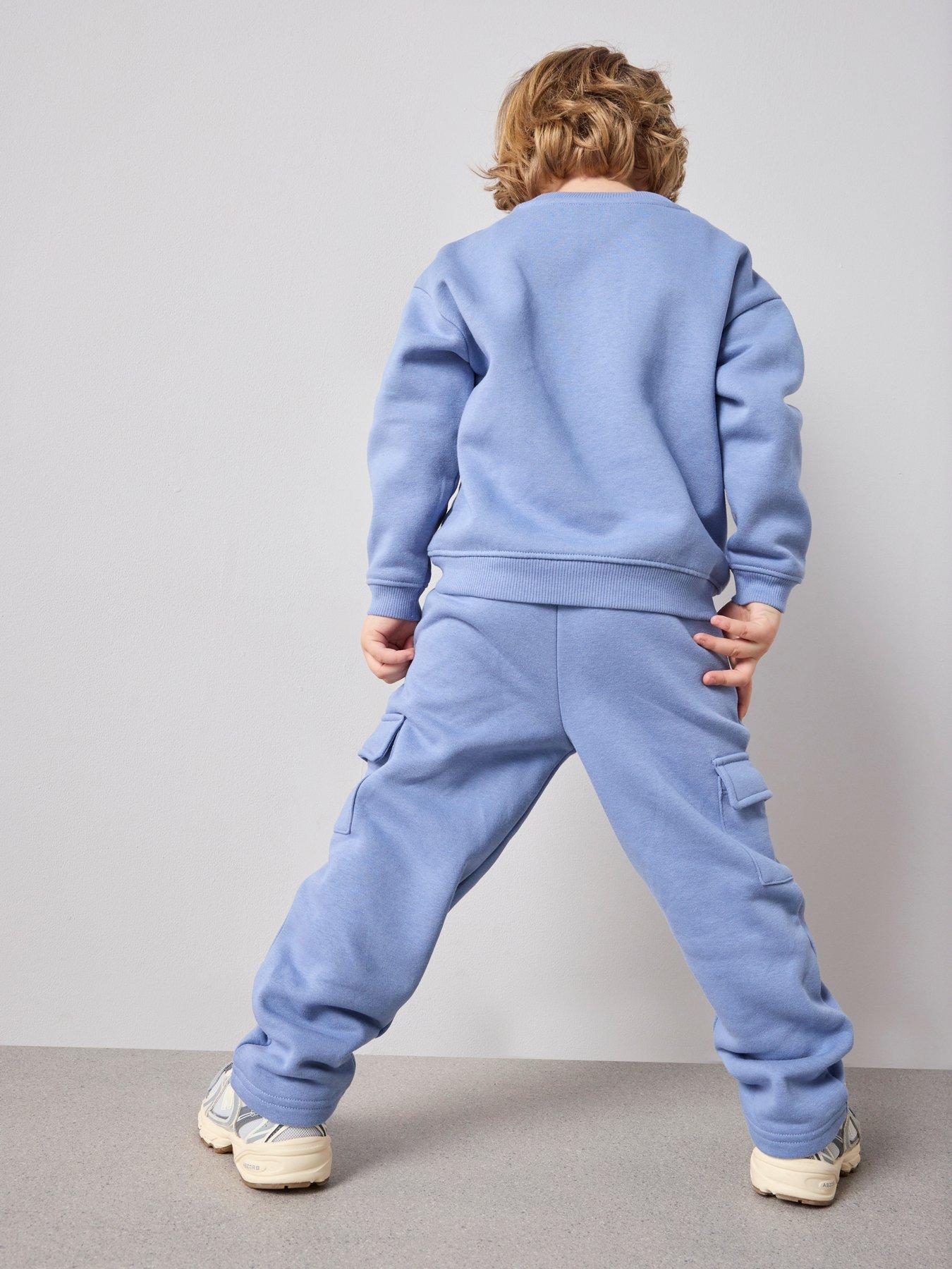 Image 2 of 7 of The Very Collection Boys Venice Sweatshirt And Cargo Set - Blue