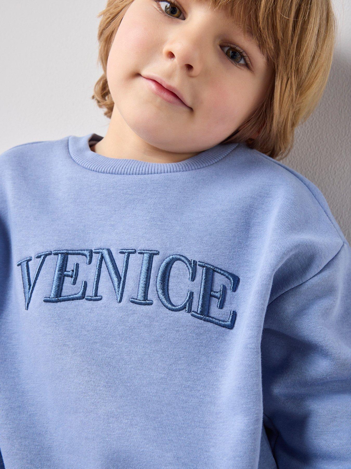 Image 4 of 7 of The Very Collection Boys Venice Sweatshirt And Cargo Set - Blue