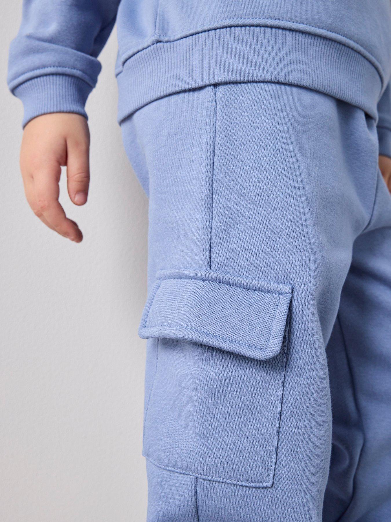 Image 6 of 7 of The Very Collection Boys Venice Sweatshirt And Cargo Set - Blue