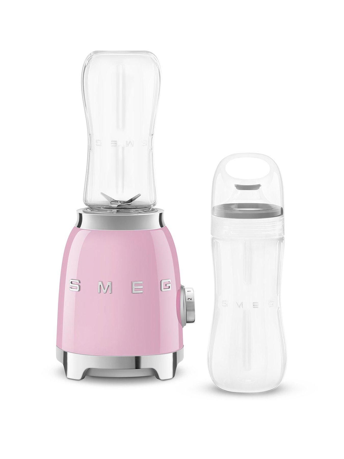 front image of smeg-pbf01pbuk-personal-blender-pink