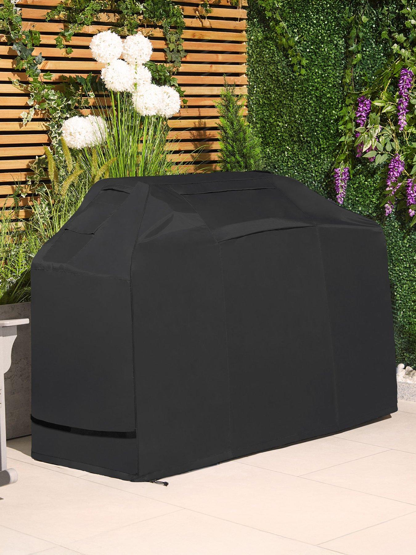 Vonhaus Medium BBQ Grill Cover Black (H)124.5cm x (W)152cm x (D)67cm