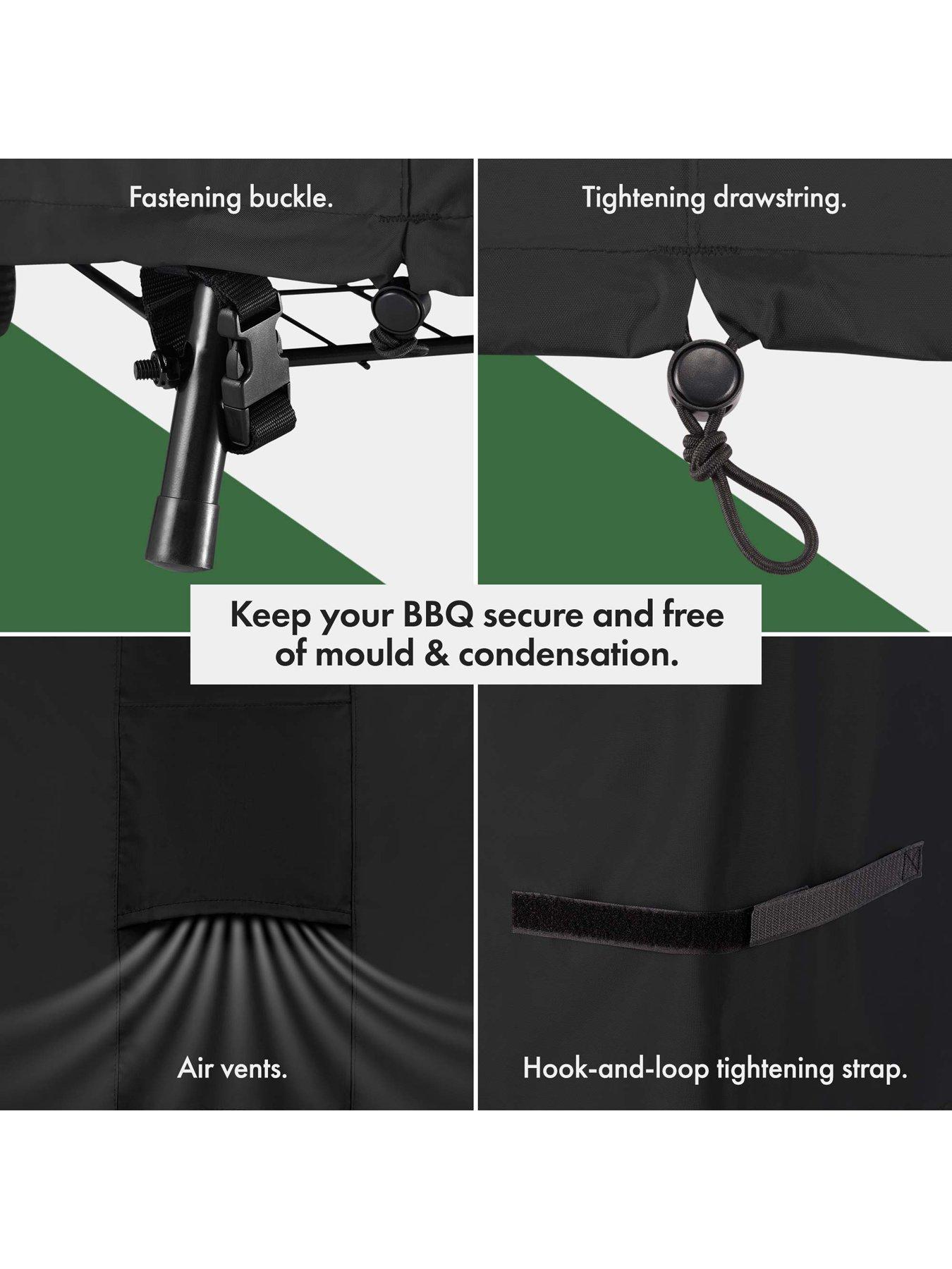 Image 4 of 7 of Vonhaus Medium BBQ Grill Cover Black (H)124.5cm x (W)152cm x (D)67cm