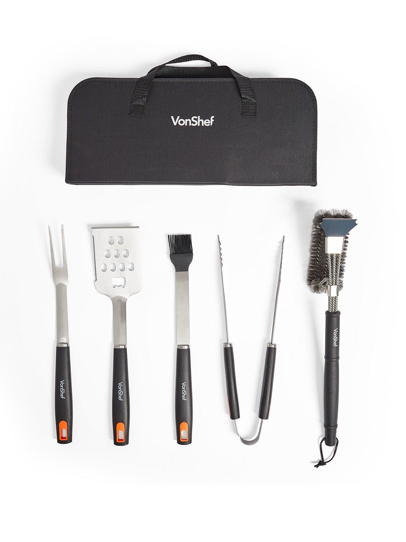  image of vonhaus-5-piece-bbq-tool-set-with-nylon-case
