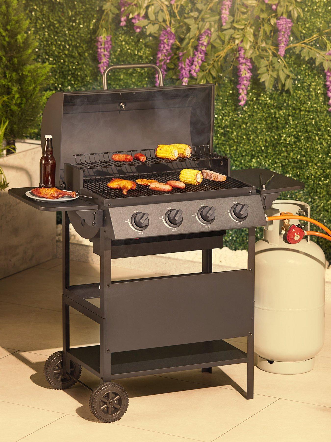 front image of vonhaus-barrel-4-burner-gas-bbq