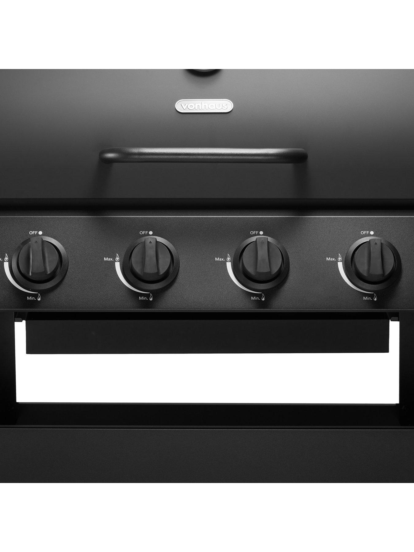 image of vonhaus-barrel-4-burner-gas-bbq