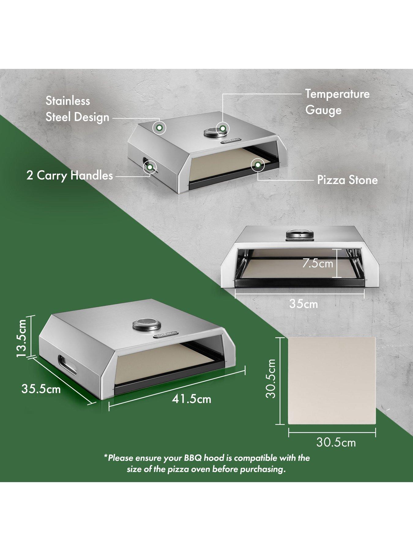 Image 3 of 5 of Vonhaus BBQ Grill Top Pizza Oven