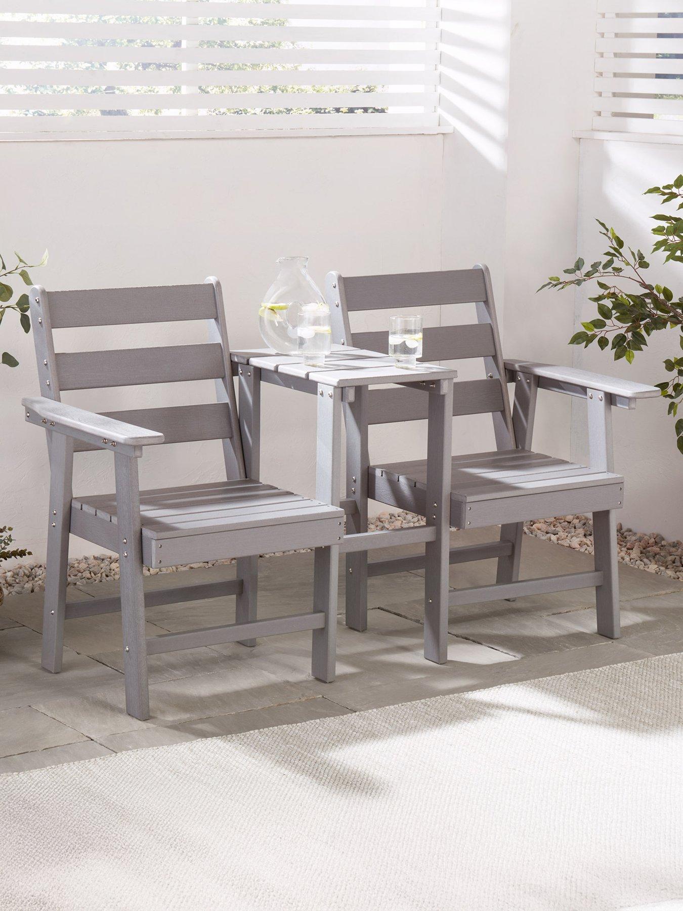 Vonhaus Westport Jack  &  Jill Seat- Grey