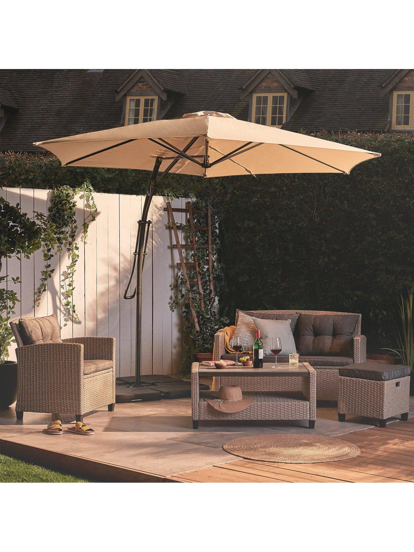  image of vonhaus-4-pack-cantilever-parasol-base