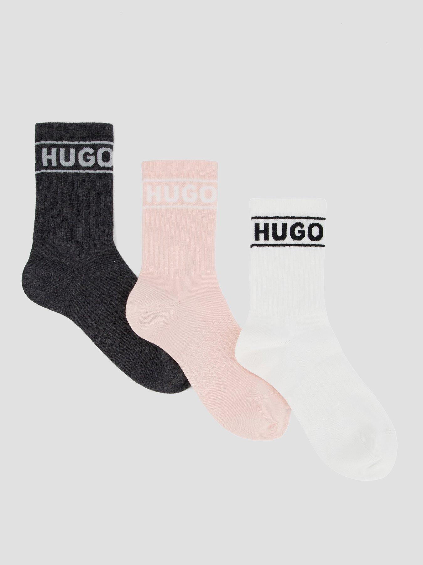 HUGO 3 Pack Logo Socks - Multi