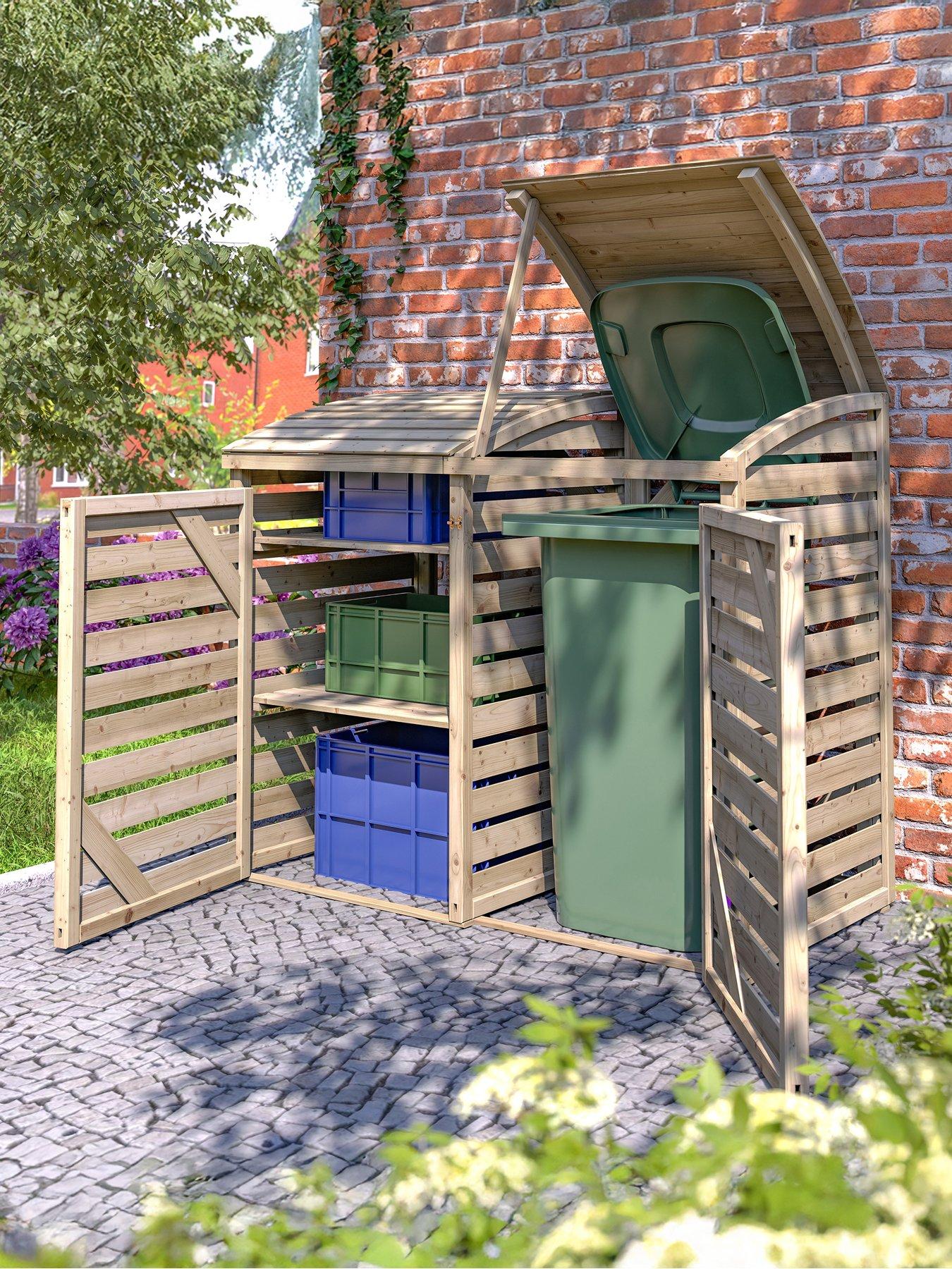  image of rowlinson-classic-single-bin-store-with-box-store