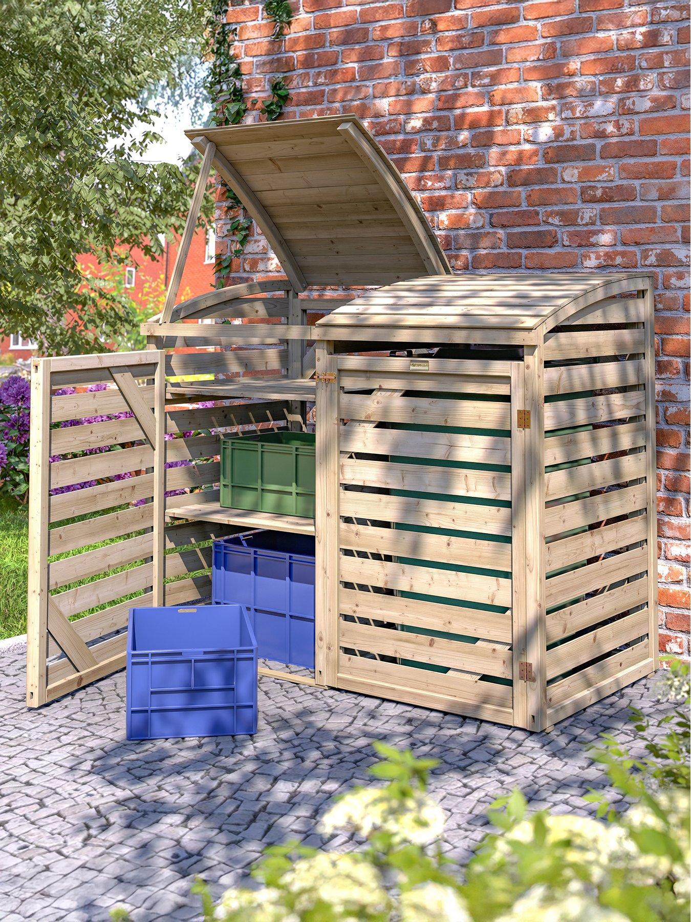  image of rowlinson-classic-single-bin-store-with-box-store