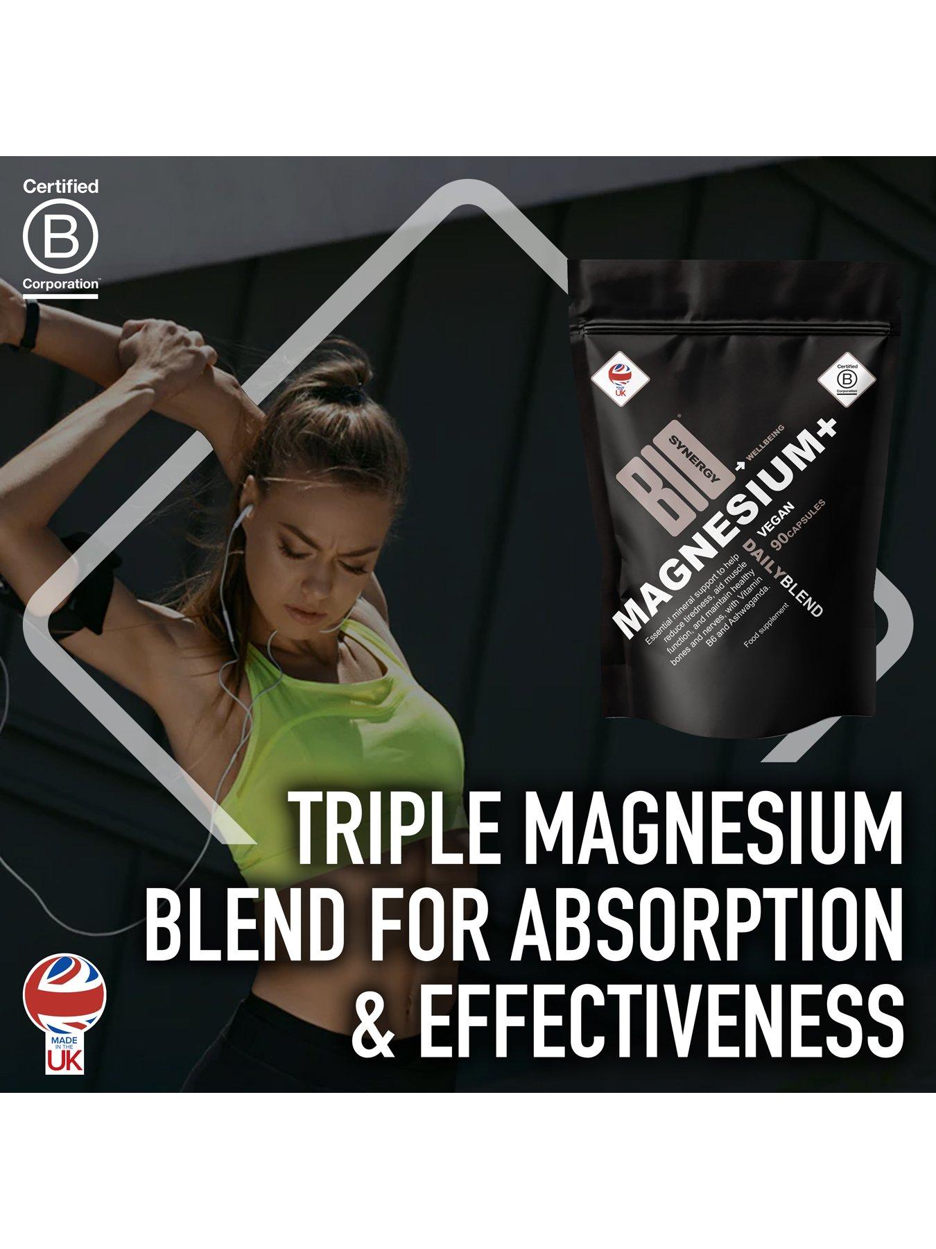 Image 2 of 6 of Bio Synergy Bio-Synergy Magnesium + with ashwagandha & B-vitamins, 90 capsules