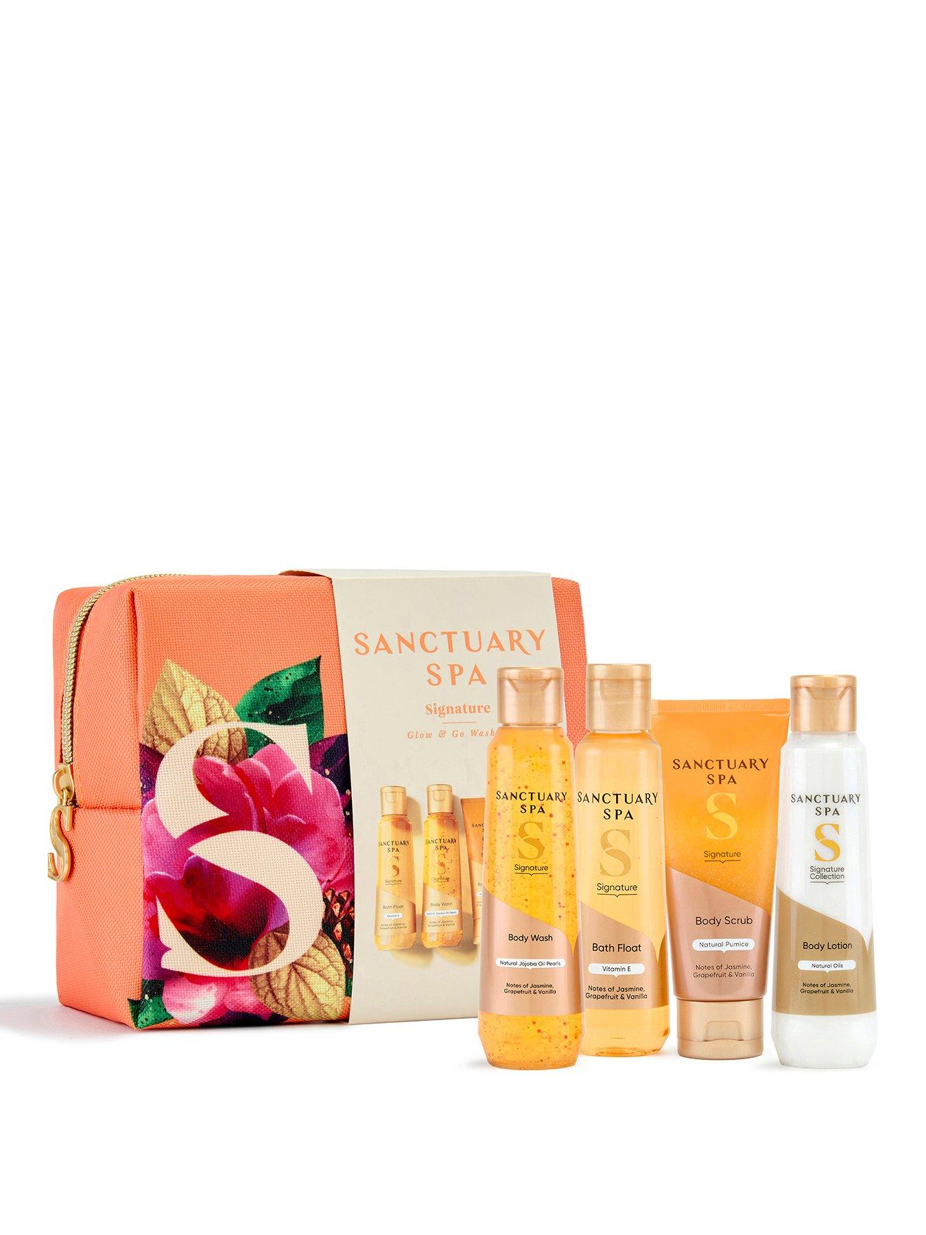  image of sanctuary-spa-signature-glow-amp-go-wash-bag-set
