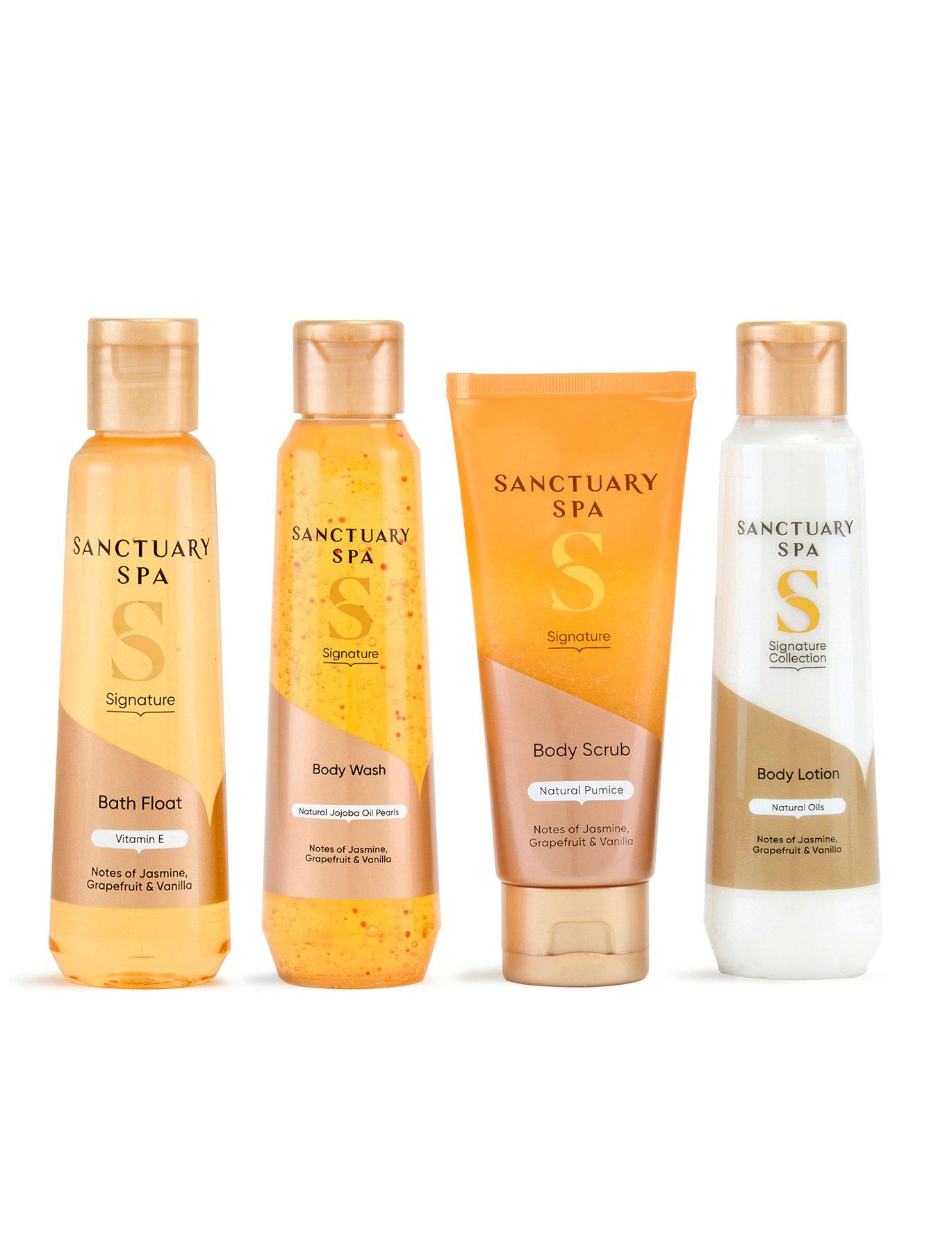  image of sanctuary-spa-signature-glow-amp-go-wash-bag-set