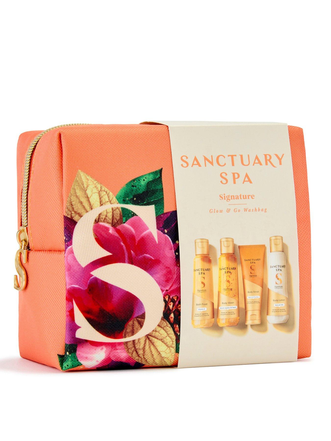  image of sanctuary-spa-signature-glow-amp-go-wash-bag-set