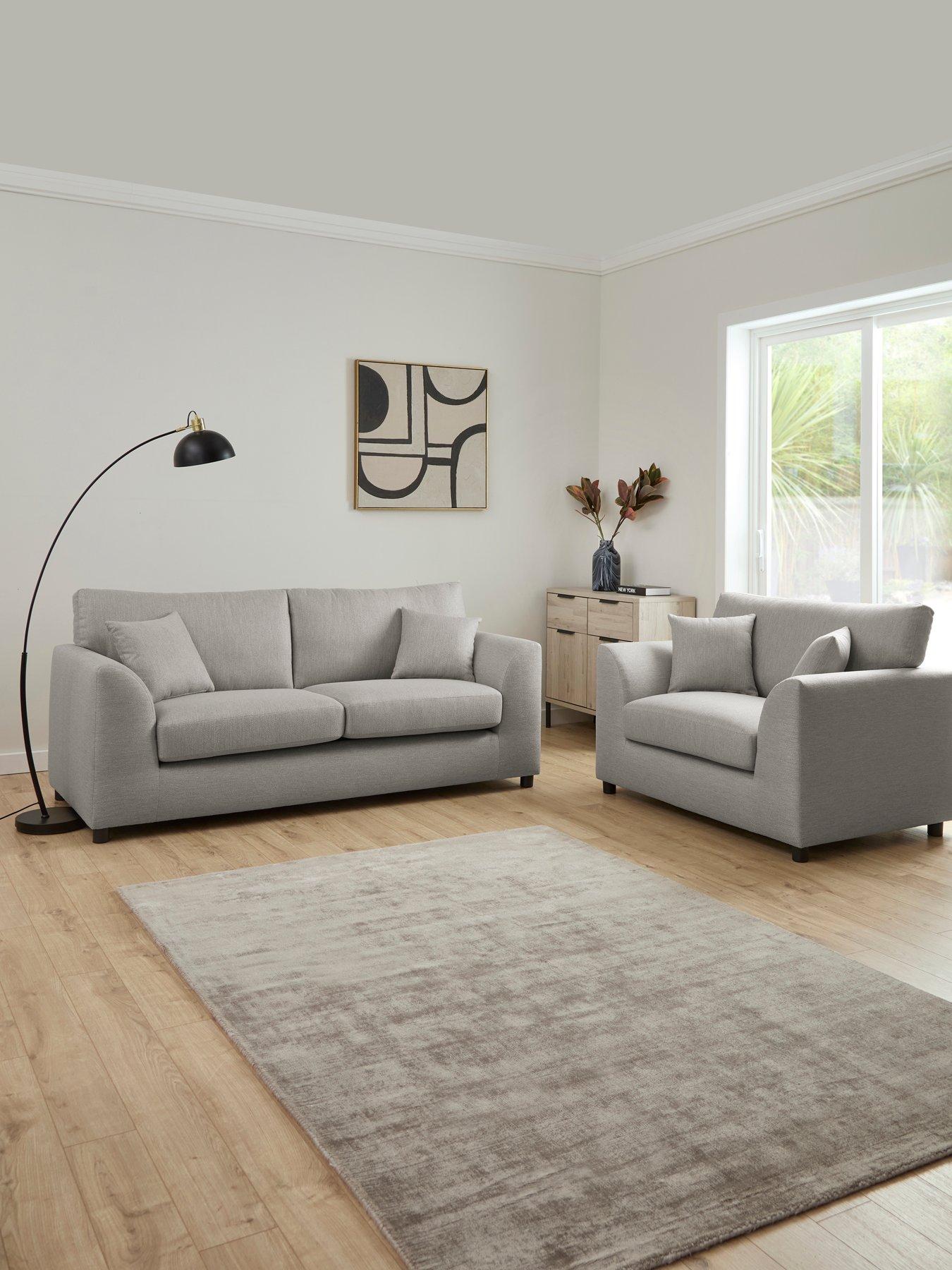 The Very Collection Liberty 3 Seater Fabric Sofa + Snuggle Chair Set (Buy  &  SAVE!)