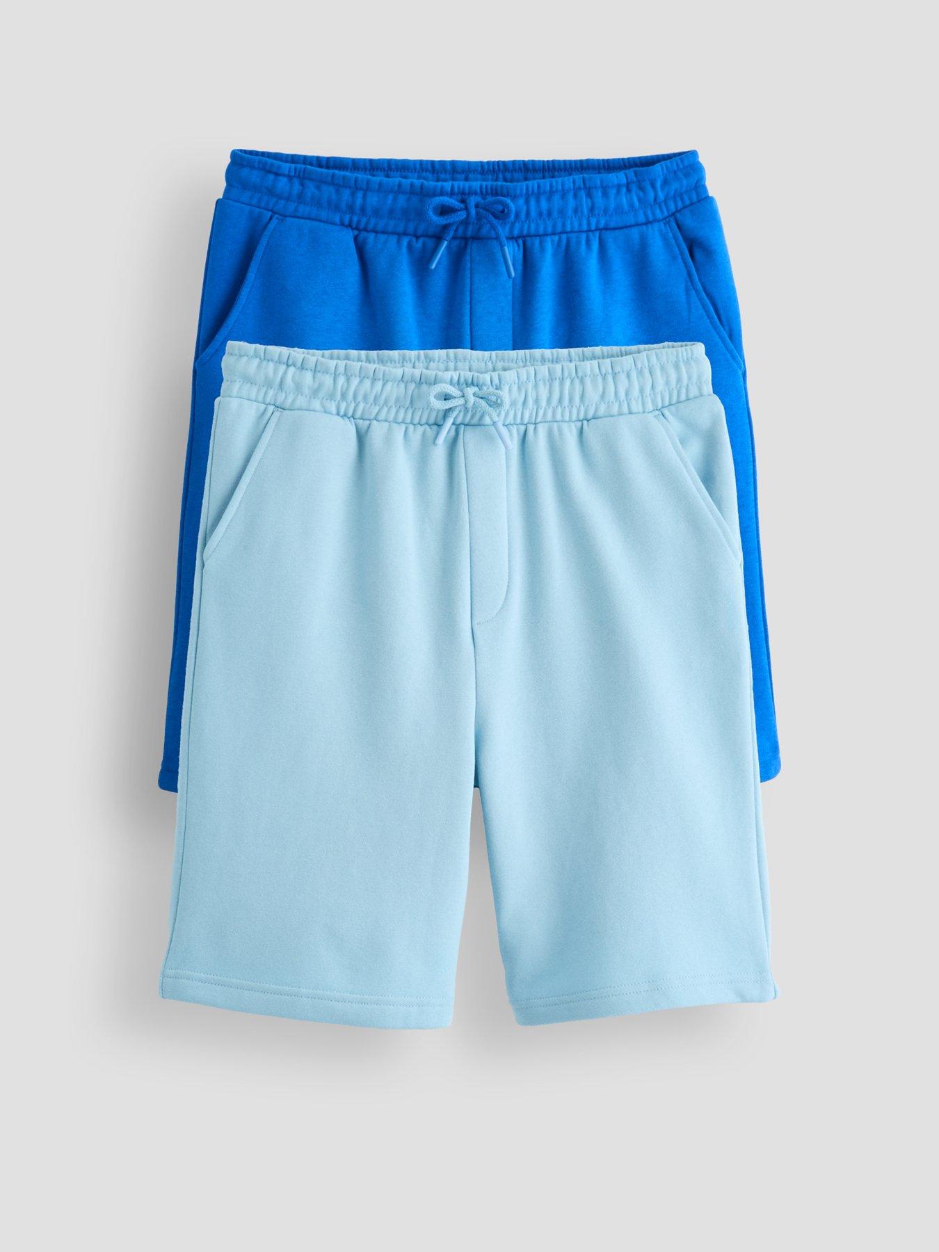 The Very Collection Boys 2 Pack Sweat Shorts - Blue