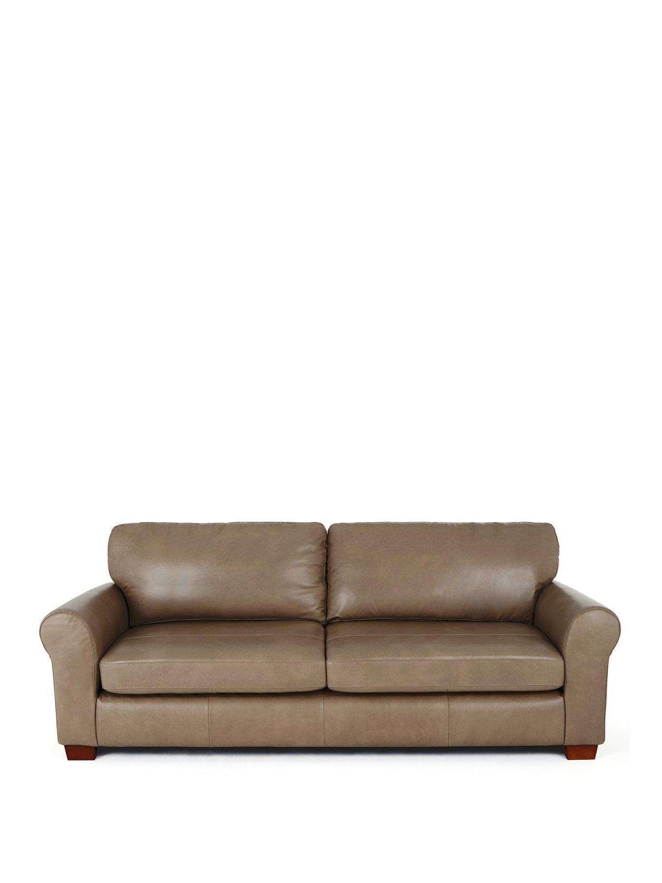 Image 2 of 6 of The Very Collection Bailey Italian Leather 4 Seater Sofa - FSC&reg; Certified