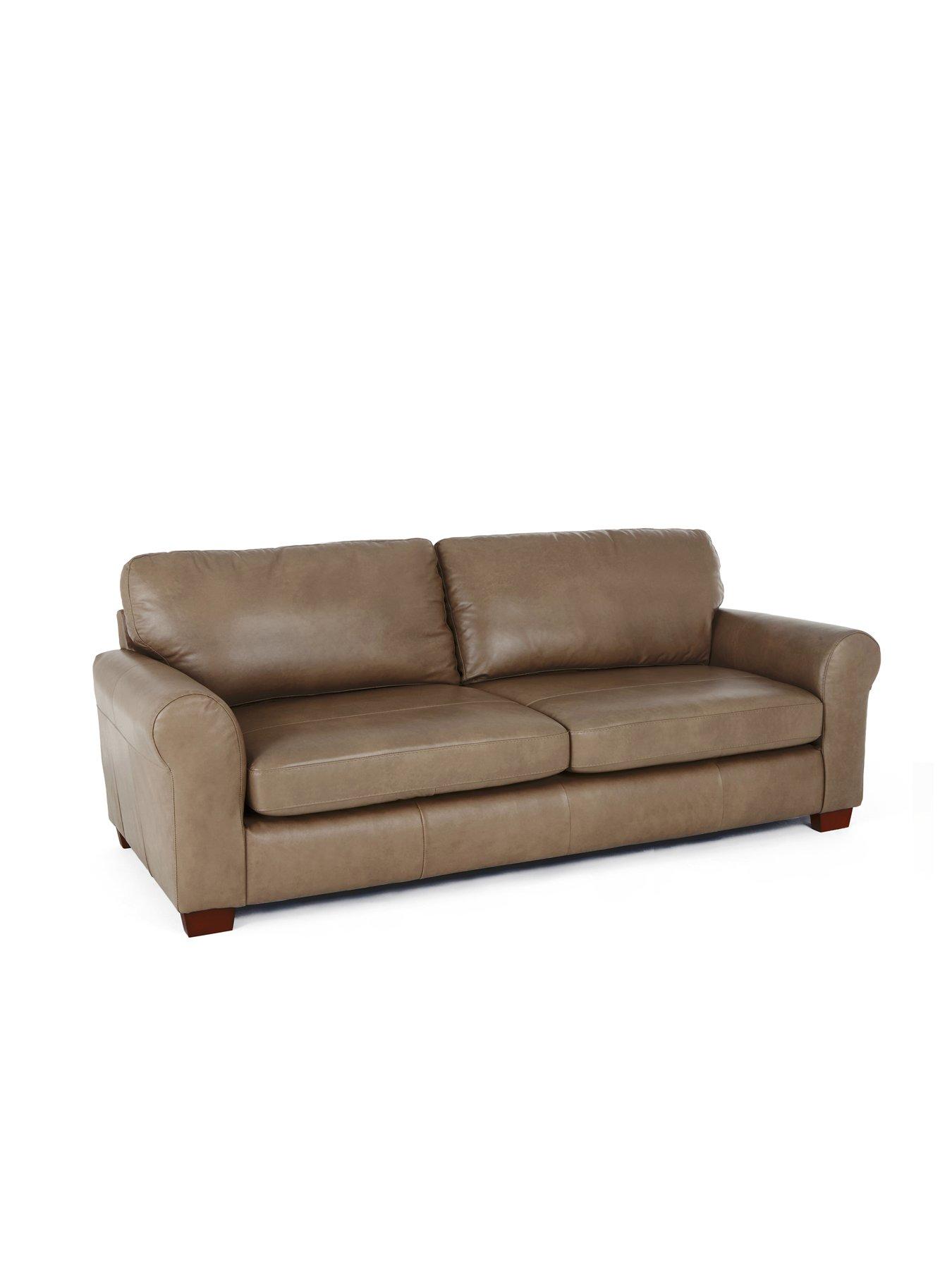 Image 3 of 6 of The Very Collection Bailey Italian Leather 4 Seater Sofa - FSC&reg; Certified