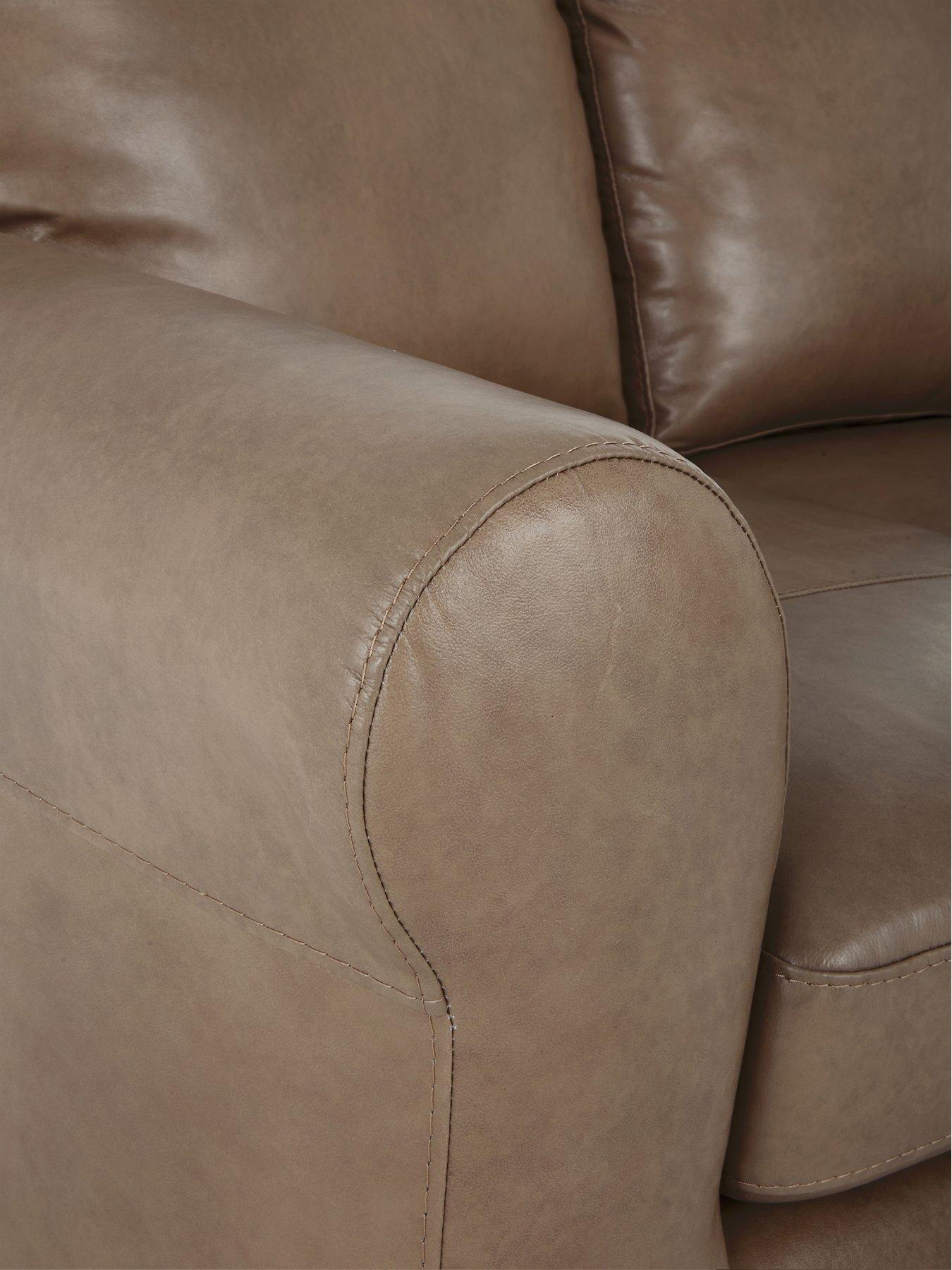 Image 4 of 6 of The Very Collection Bailey Italian Leather 4 Seater Sofa - FSC&reg; Certified
