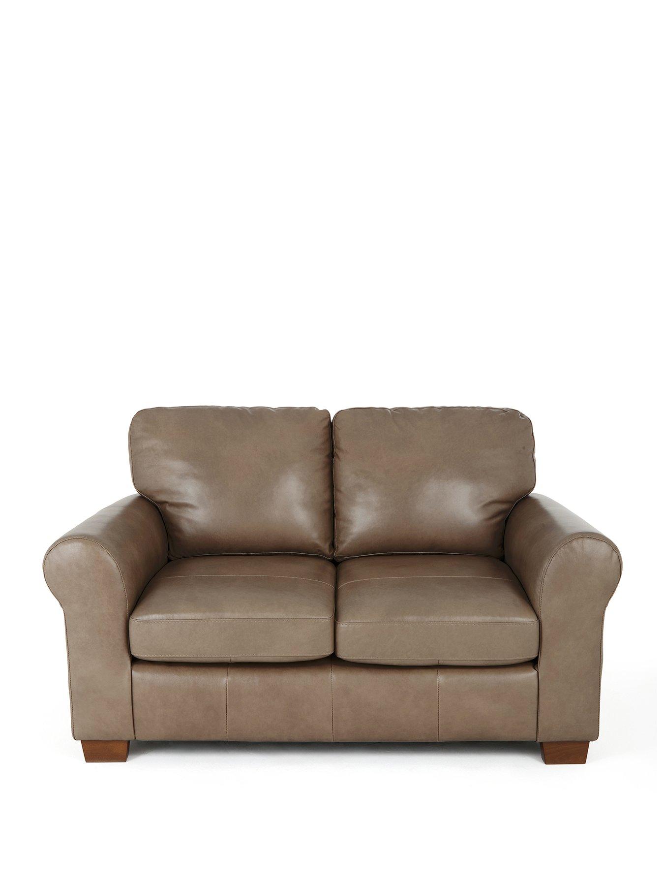 Image 2 of 7 of The Very Collection Bailey Italian Leather 2 Seater Sofa Bed - FSC&reg; Certified