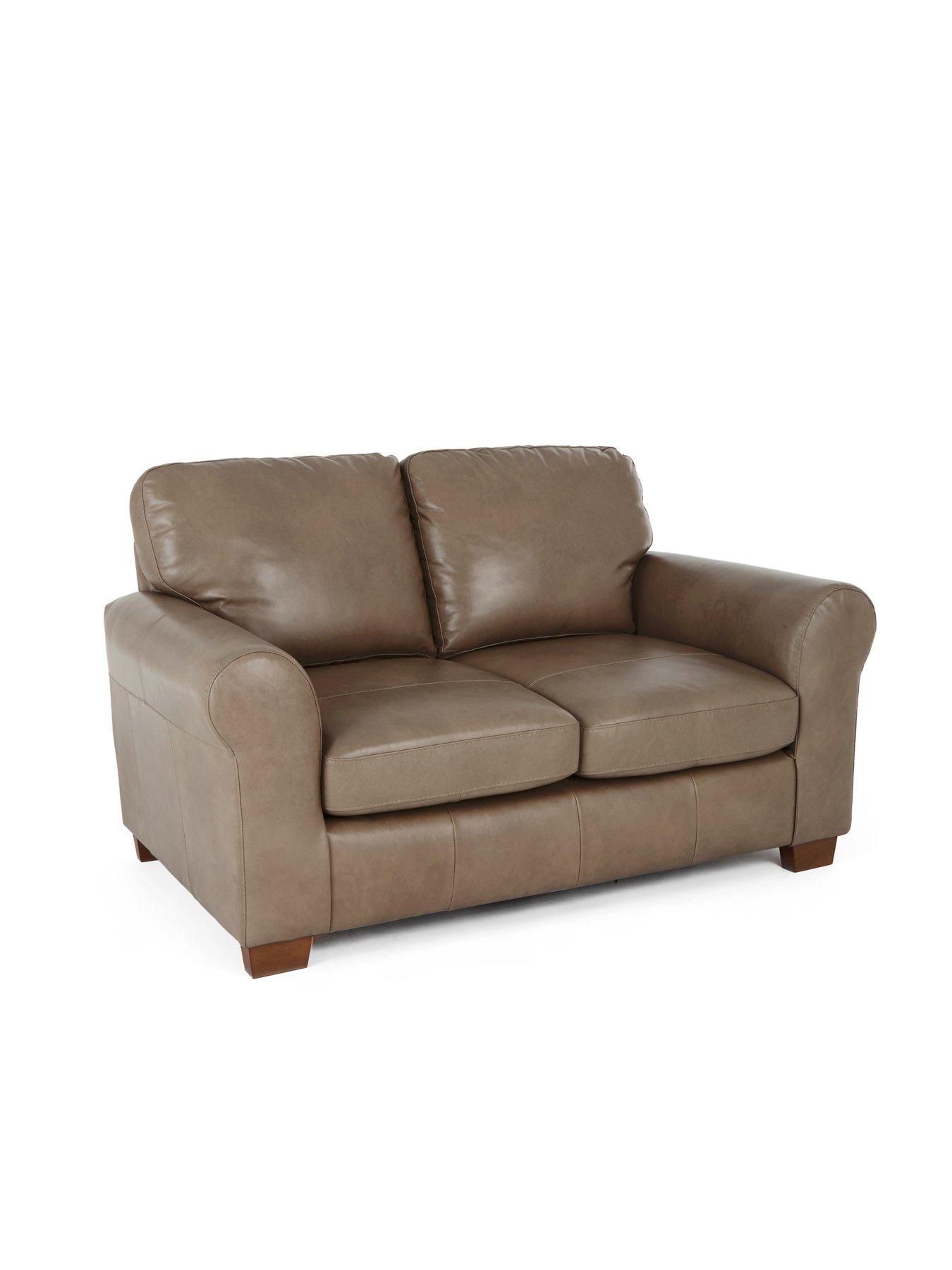 Image 3 of 7 of The Very Collection Bailey Italian Leather 2 Seater Sofa Bed - FSC&reg; Certified