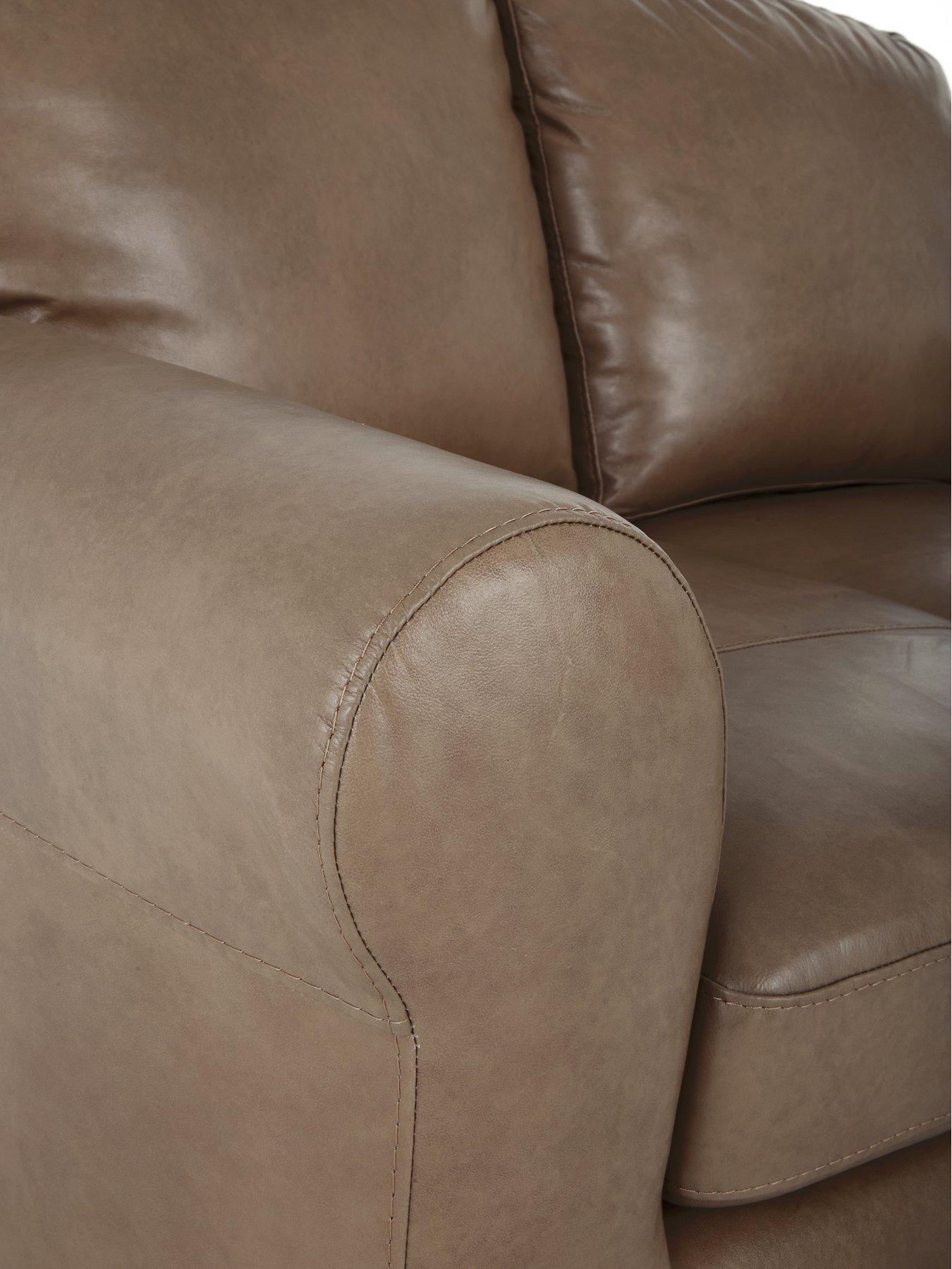 Image 5 of 7 of The Very Collection Bailey Italian Leather 2 Seater Sofa Bed - FSC&reg; Certified