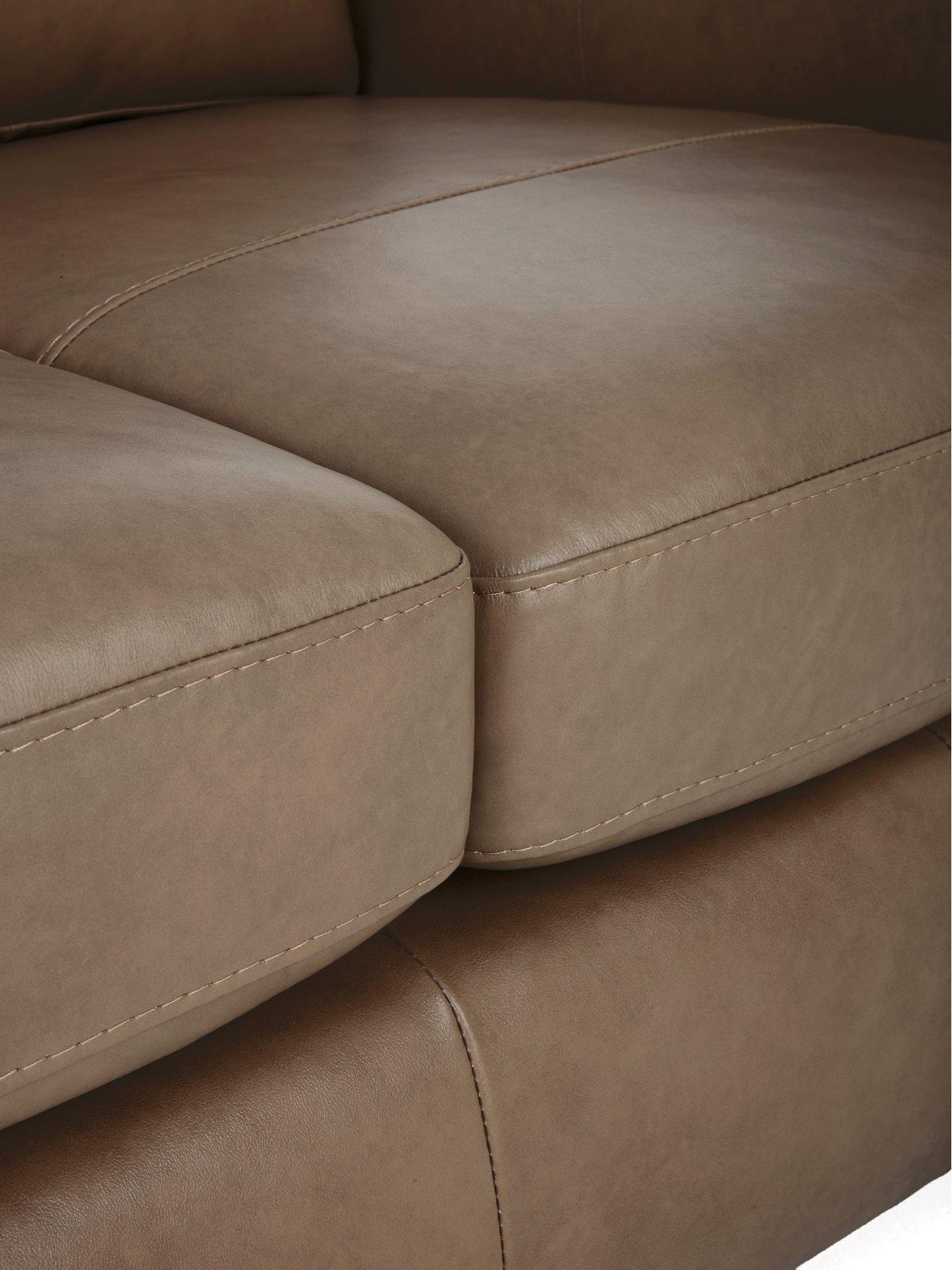 Image 6 of 7 of The Very Collection Bailey Italian Leather 2 Seater Sofa Bed - FSC&reg; Certified