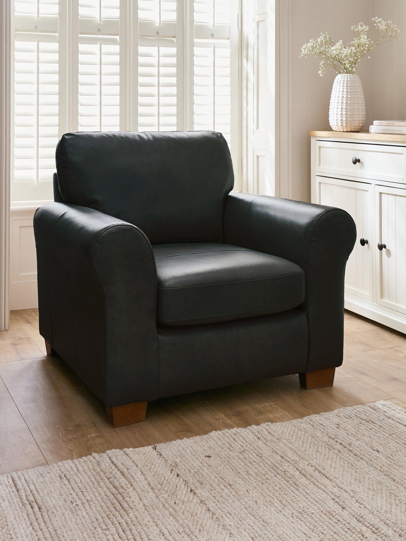 The Very Collection Bailey Italian Leather Armchair