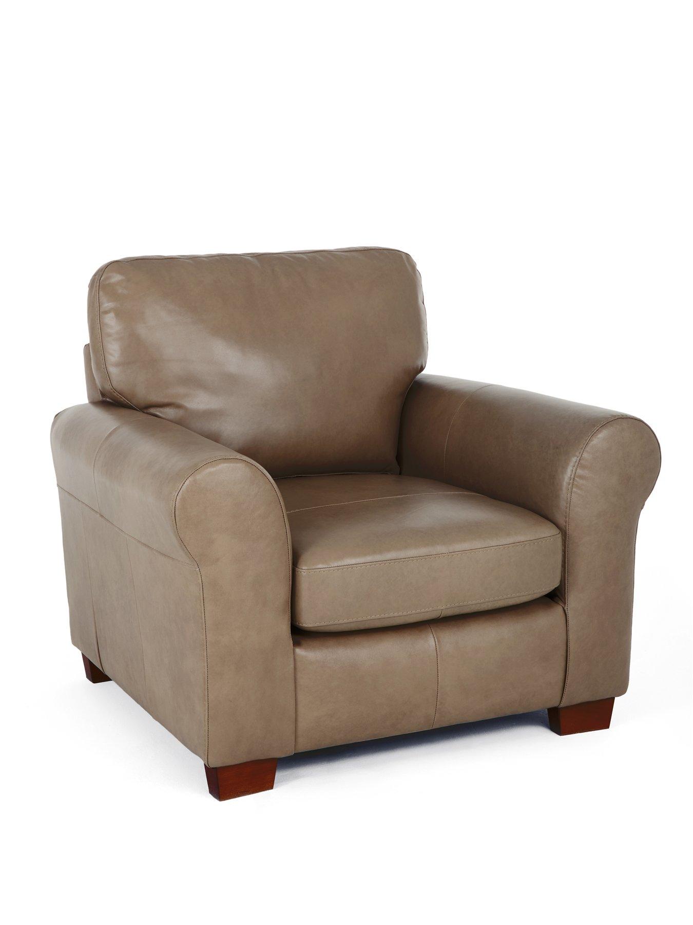 Image 3 of 6 of The Very Collection Bailey Italian Leather Armchair - FSC&reg; Certified