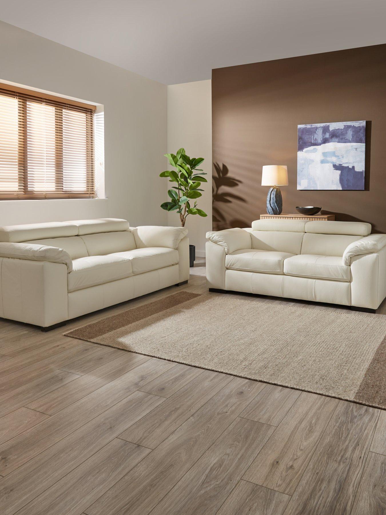 The Very Collection Brady Italian Leather 3 + 2 Seater Sofa Set (Buy  &  SAVE!) - FSC® Certified