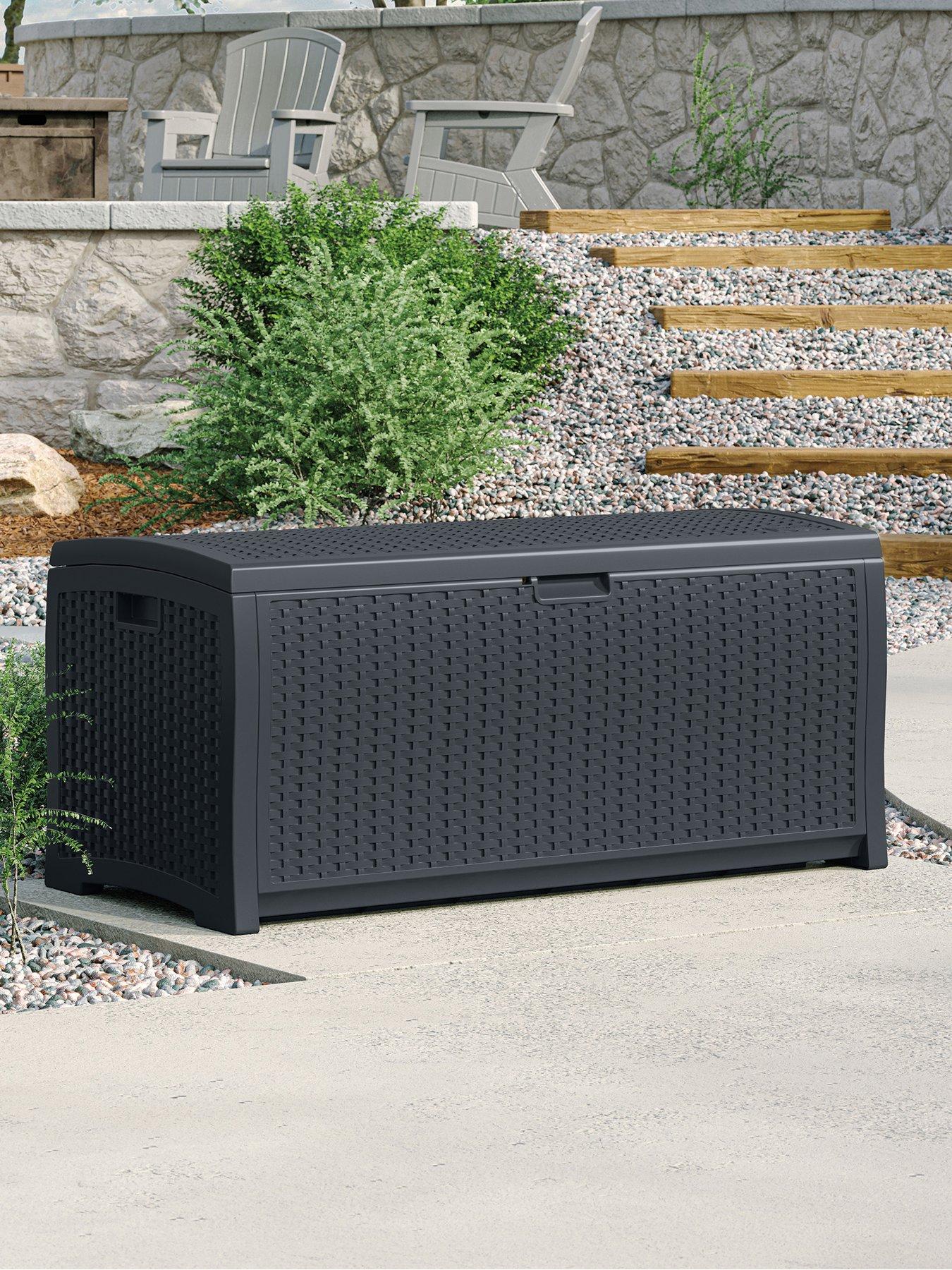 Image 1 of 4 of Suncast Missouri 276L Storage Box - Cyberspace Grey