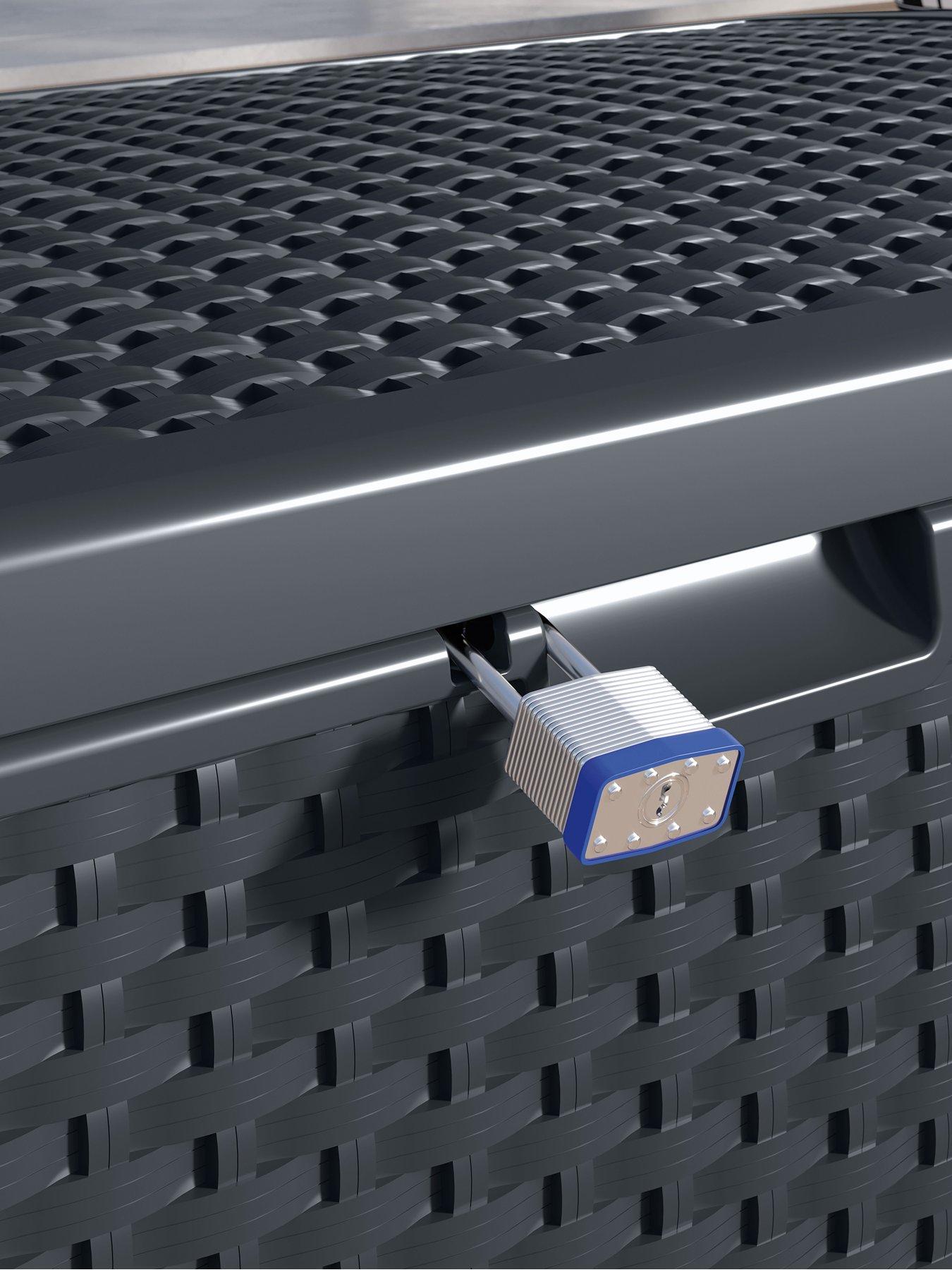 Image 4 of 4 of Suncast Missouri 276L Storage Box - Cyberspace Grey