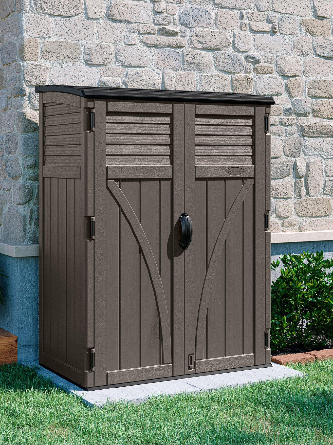 Image 1 of 7 of Suncast Aston Large Storage Cabinet - Stone Grey