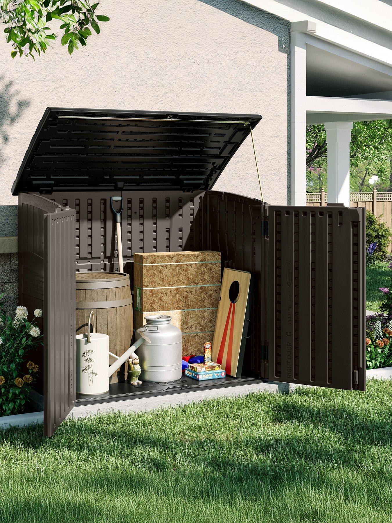 Image 1 of 7 of Suncast Stow-Away Store - Stone Grey