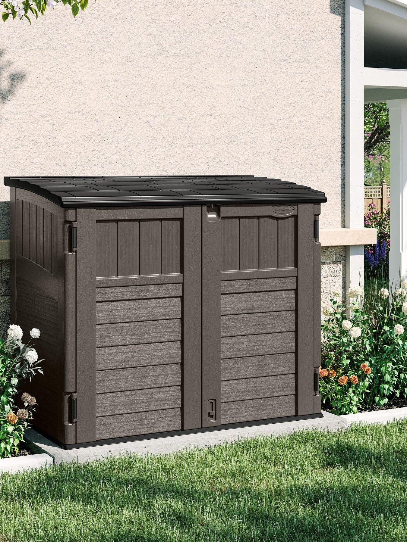 Image 3 of 7 of Suncast Stow-Away Store - Stone Grey