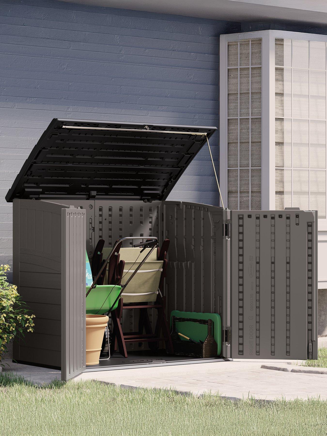 Image 4 of 7 of Suncast Stow-Away Store - Stone Grey
