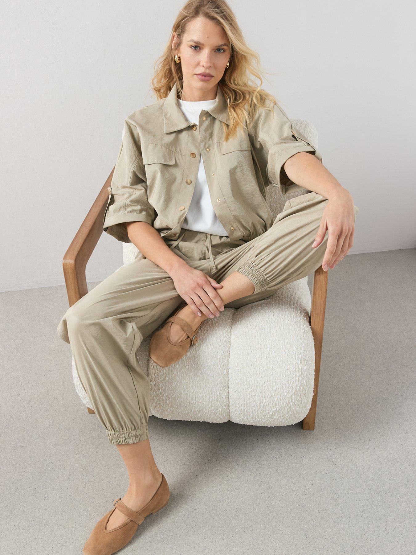 image of the-very-collection-cuffed-utility-trouser