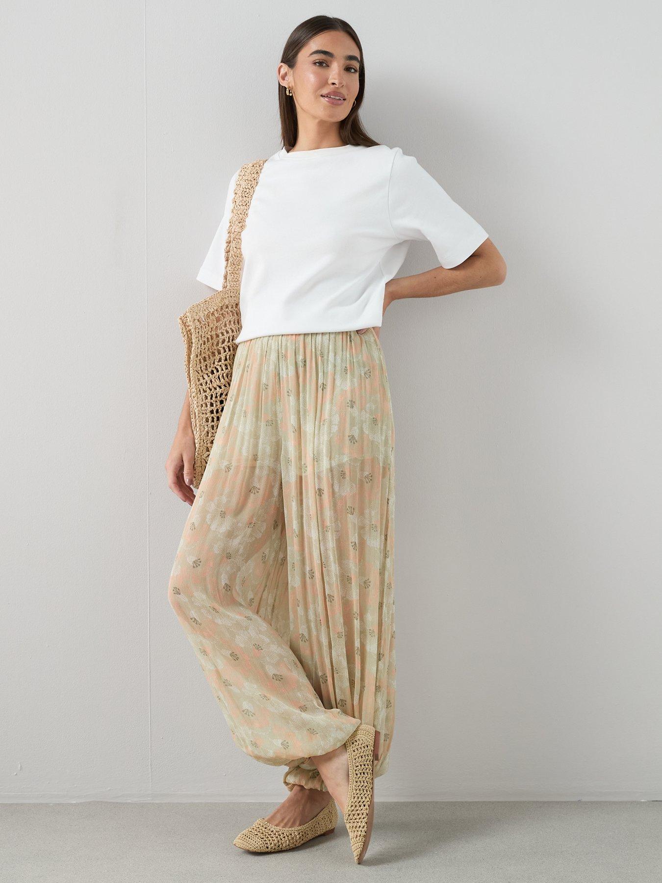  image of the-very-collection-harem-trouser-floral-print