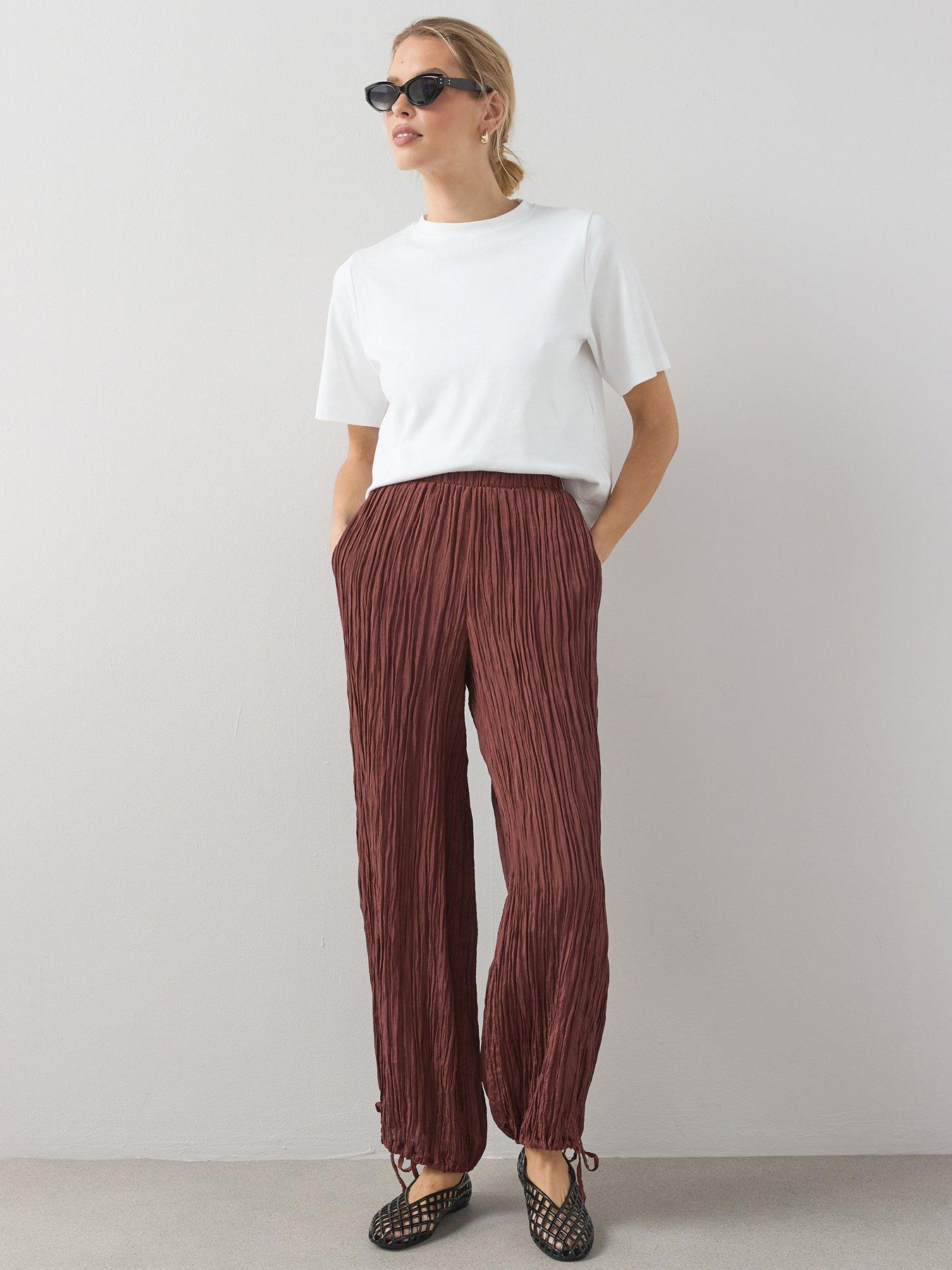 Image 3 of 6 of The Very Collection Balloon Trouser&nbsp;- Brown