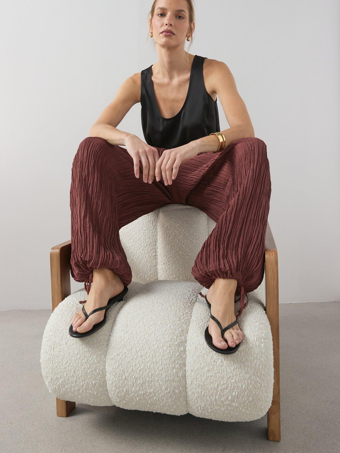 Image 6 of 6 of The Very Collection Balloon Trouser&nbsp;- Brown