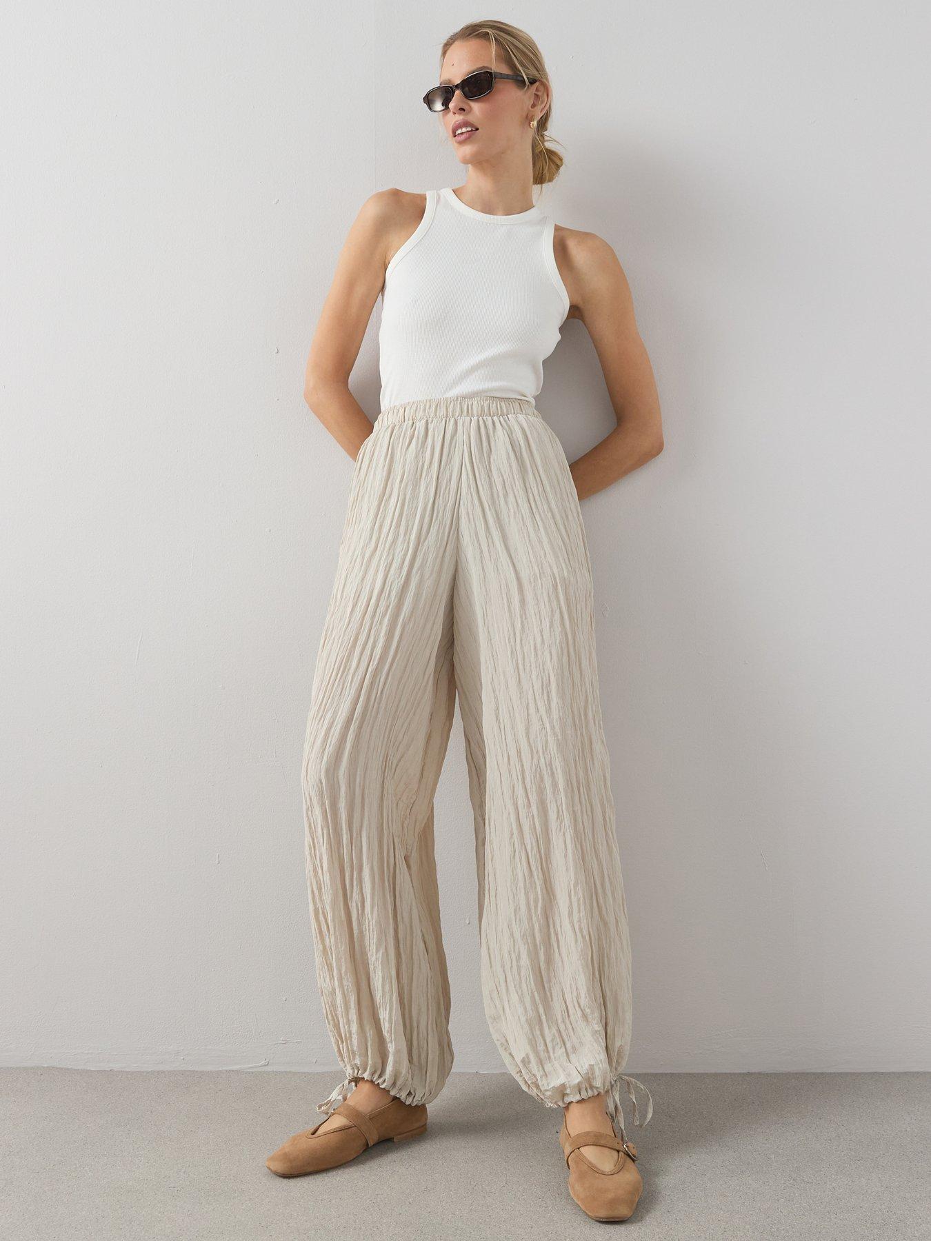 front image of the-very-collection-harem-trouser